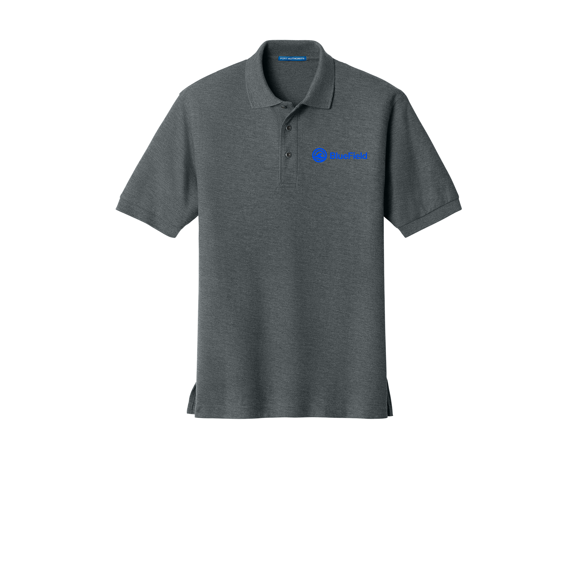 bluefieldnetwork-port-authority-silk-touch-polo-embroidery-leftchest-K500-steelgrey-flat-front