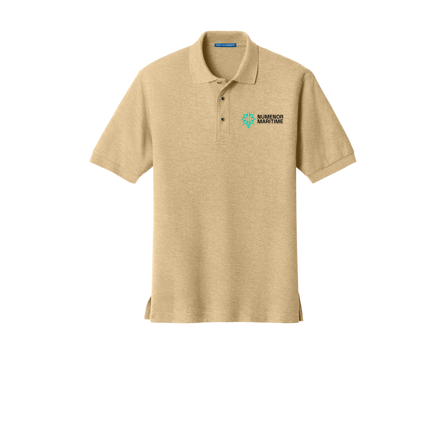 numenormaritime-port-authority-silk-touch-polo-embroidery-leftchest-K500-stone-flat-front
