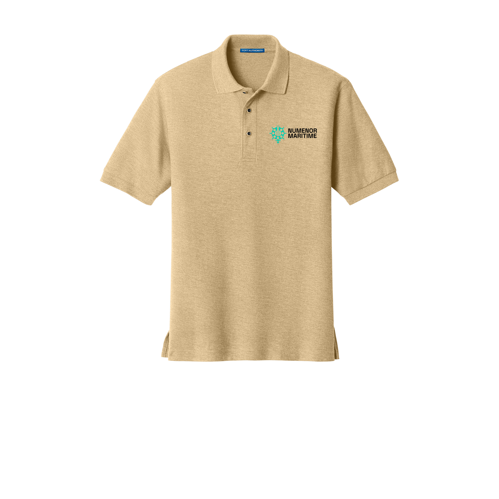 numenormaritime-port-authority-silk-touch-polo-embroidery-leftchest-K500-stone-flat-front