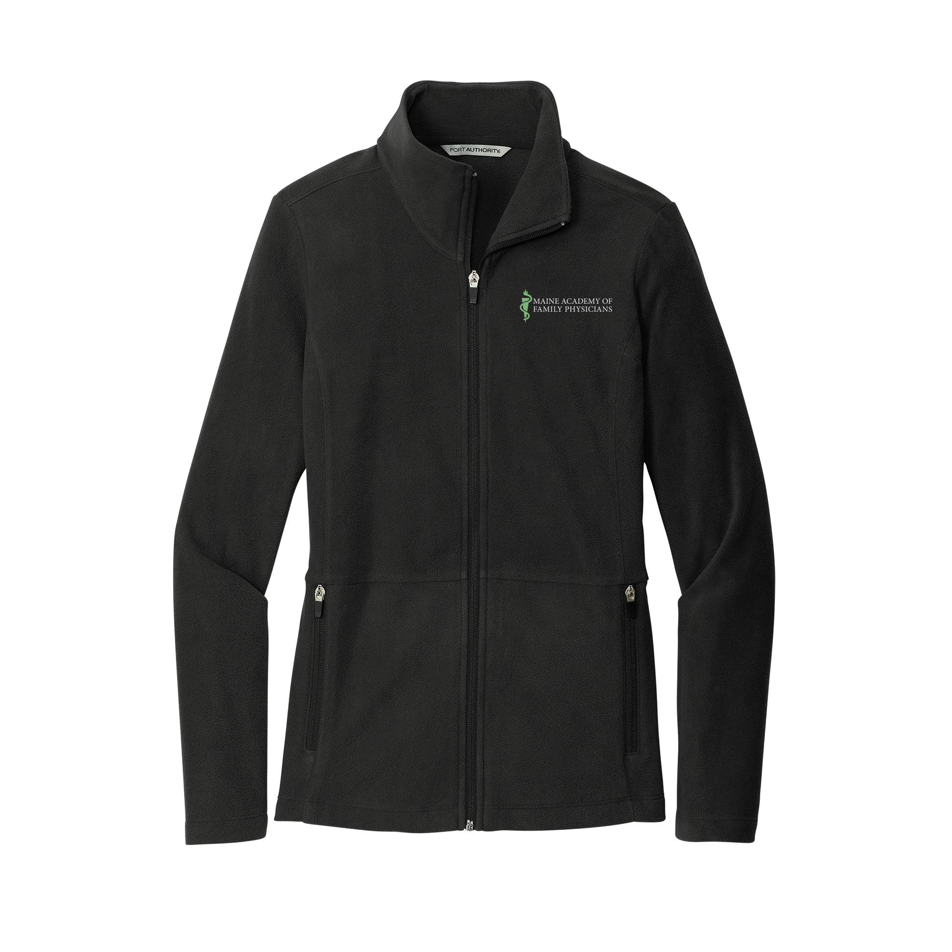 maineafp-womens-pro-microfleece-jacket-embroidery-leftchest-L151-black-flat-front