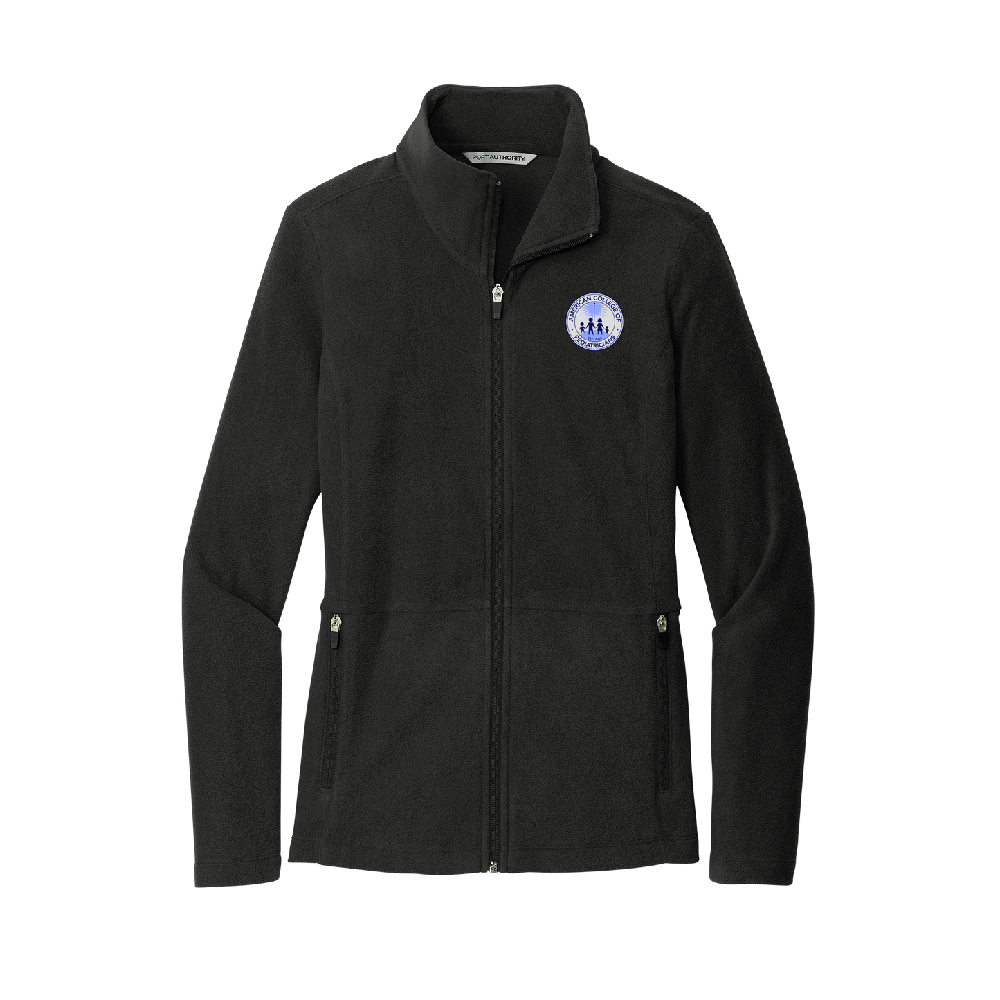 acpeds-womens-pro-microfleece-jacket-embroidery-leftchest-L151-black-flat-front
