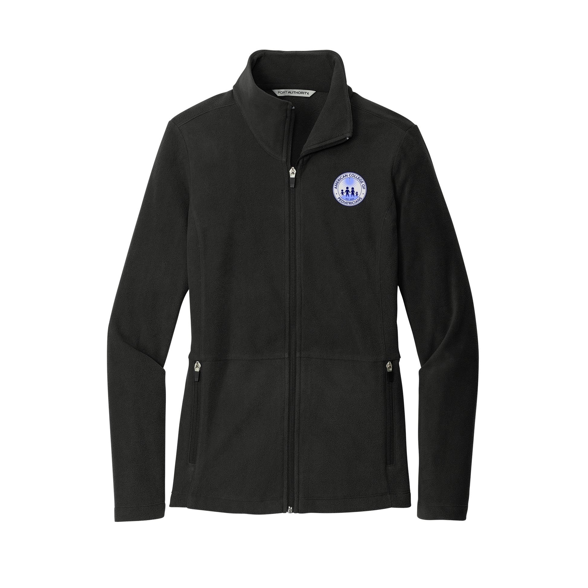 acpeds-womens-pro-microfleece-jacket-embroidery-leftchest-L151-black-flat-front