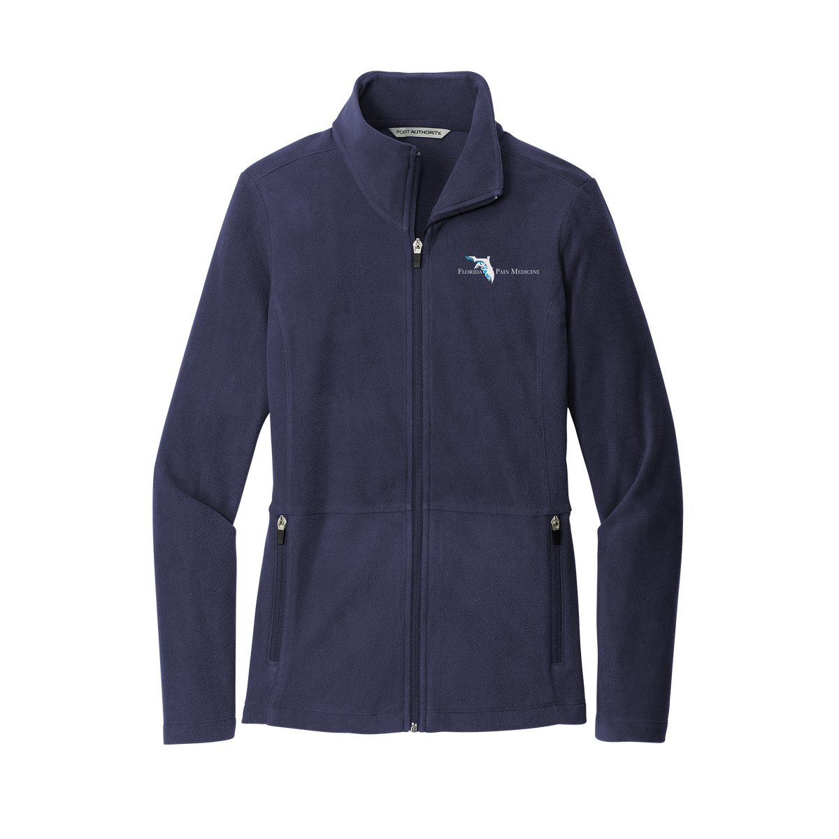 floridapainmedicine-womens-pro-microfleece-jacket-embroidery-leftchest-L151-navy-flat-front