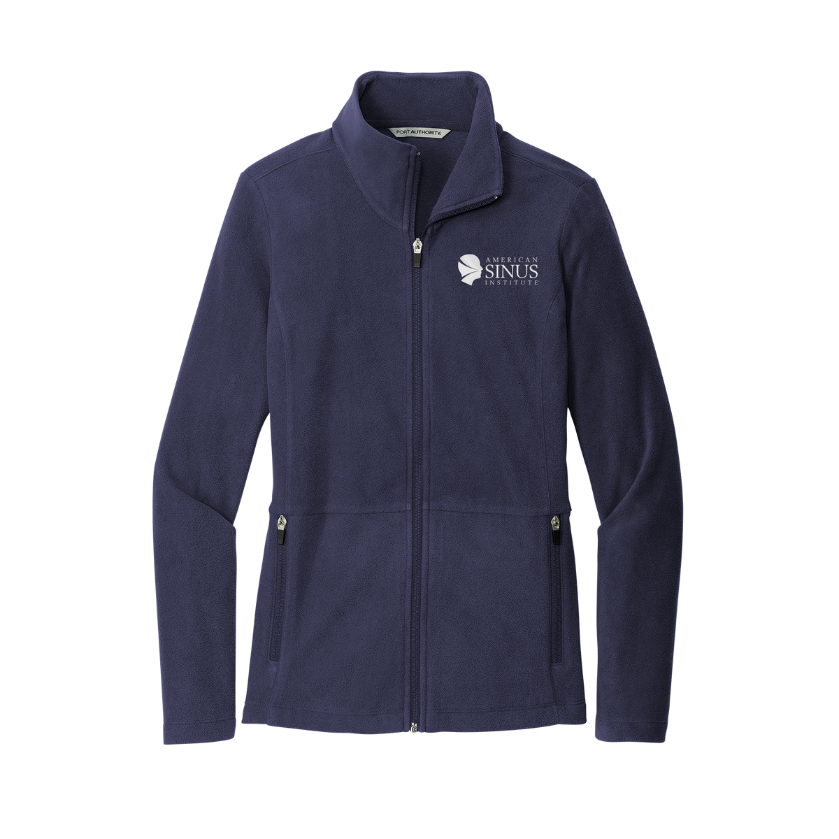 americansinus-womens-pro-microfleece-jacket-embroidery-leftchest-L151-navy-flat-front
