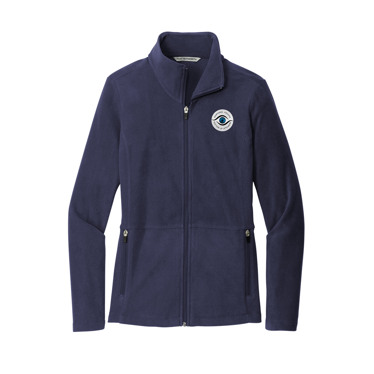 novaeyedocs-womens-pro-microfleece-jacket-embroidery-leftchest-L151-navy-flat-front