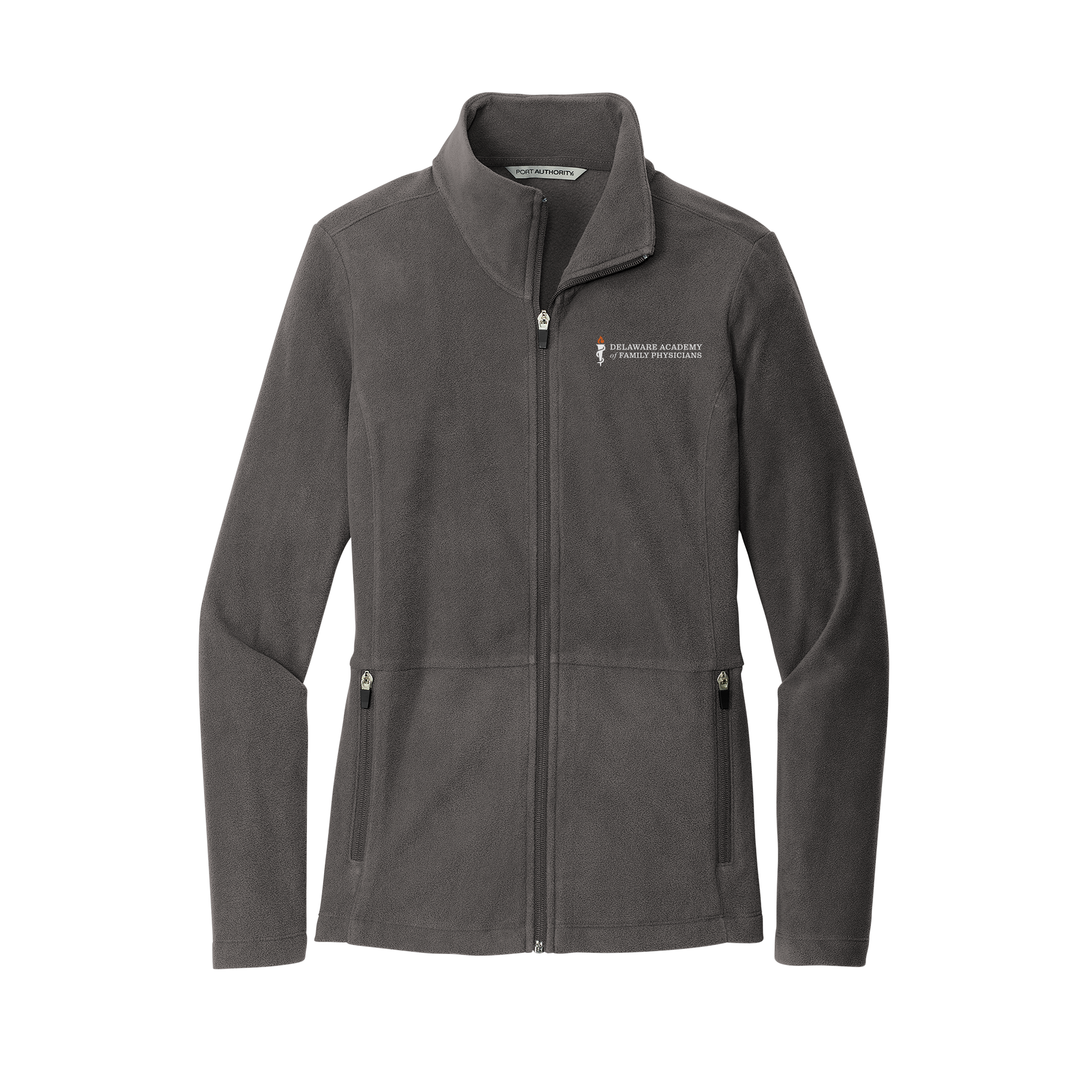 delfamdoc-womens-pro-microfleece-jacket-embroidery-leftchest-L151-pewter-flat-front