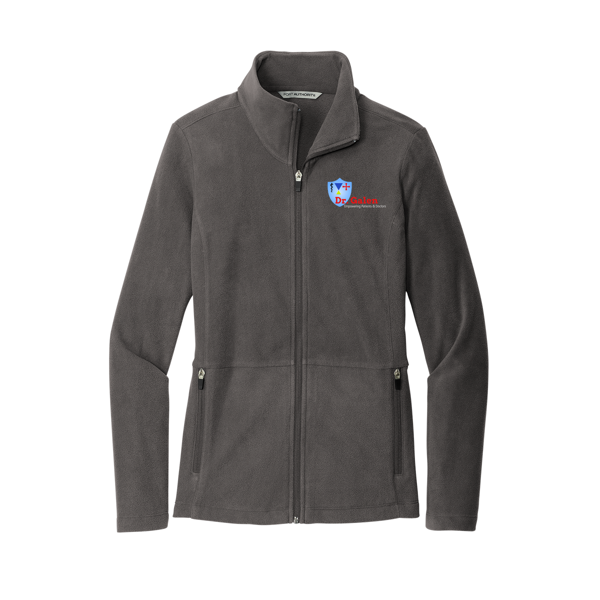 drgalen-womens-pro-microfleece-jacket-embroidery-leftchest-L151-pewter-flat-front