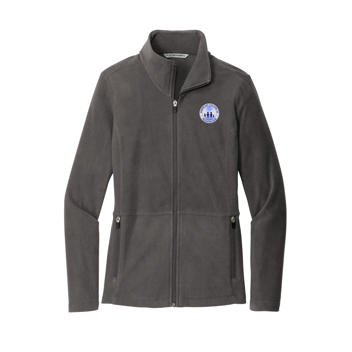 acpeds-womens-pro-microfleece-jacket-embroidery-leftchest-L151-pewter-flat-front