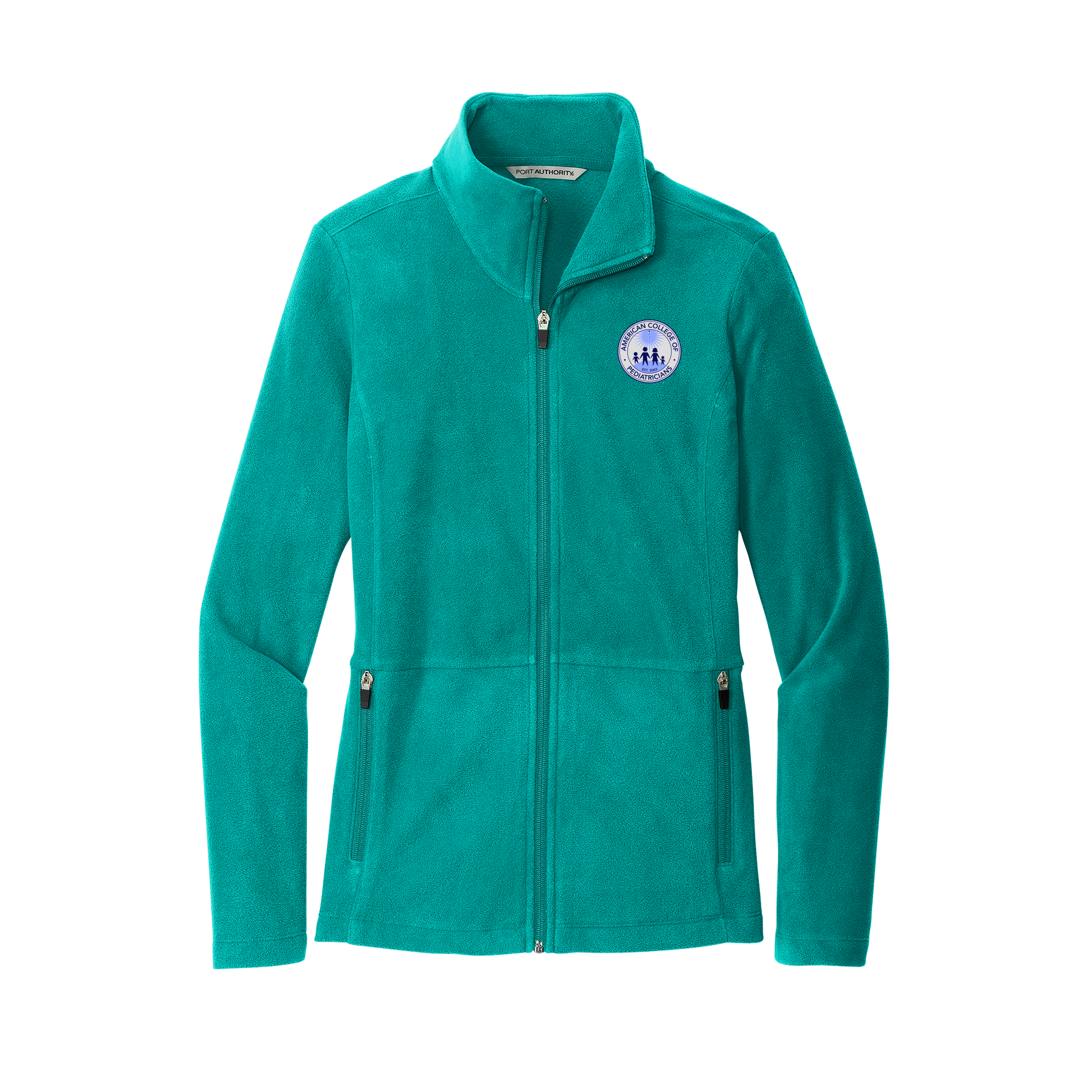 acpeds-womens-pro-microfleece-jacket-embroidery-leftchest-L151-tealblue-flat-front