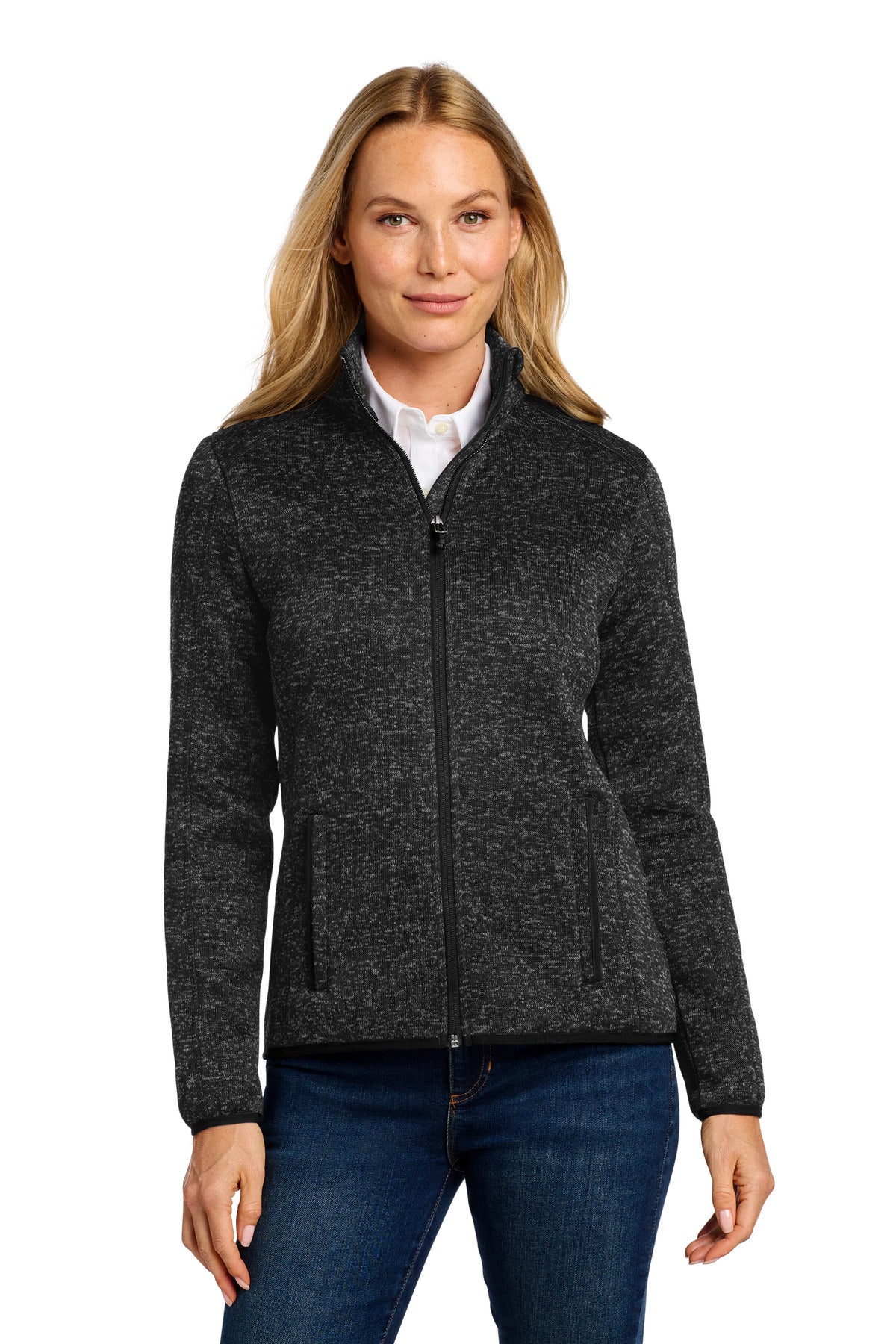 Port Authority® Women's Sweater Fleece Jacket. L232