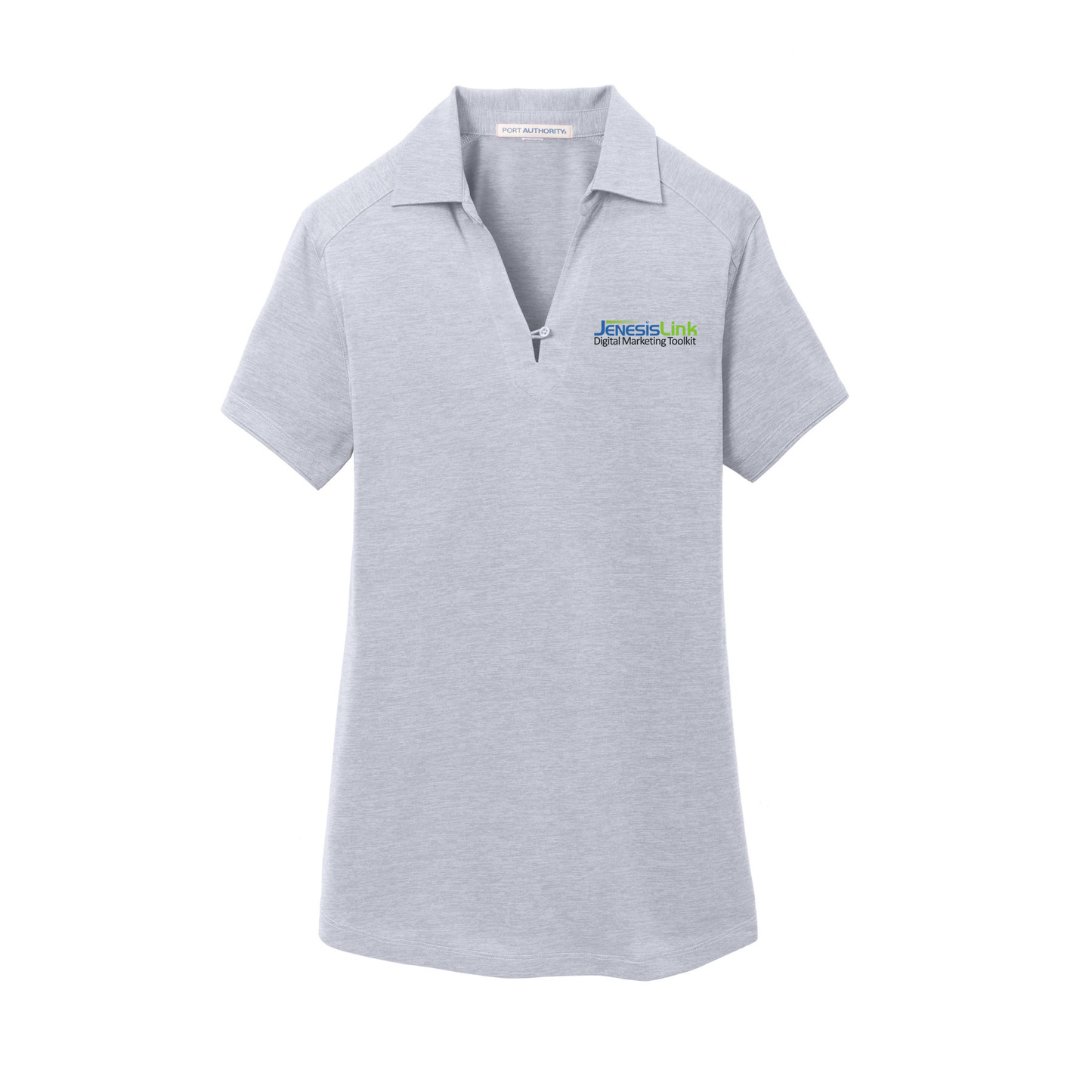 jenesislink-womens-digi-heather-performance-polo-embroidery-leftchest-L574-lightgrey-flat-front