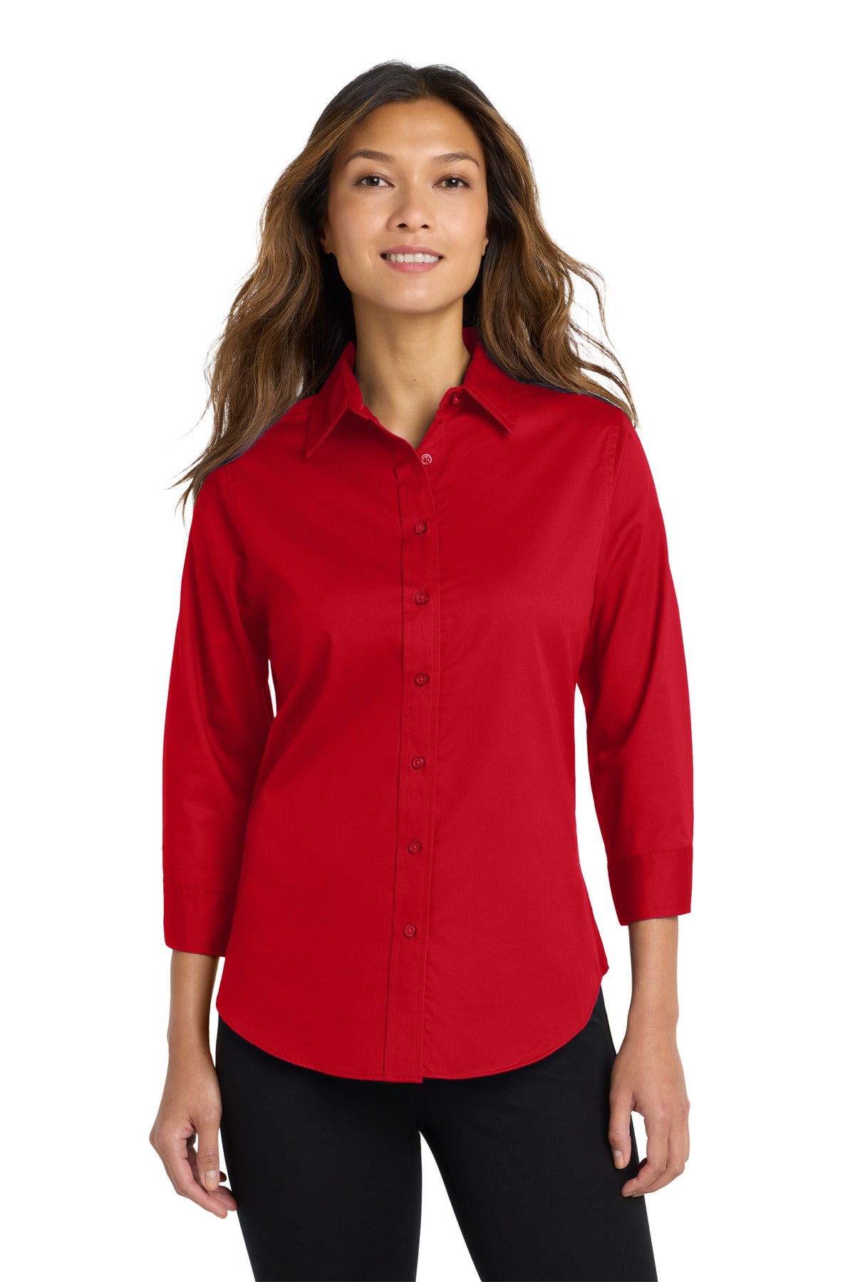 Port Authority® Women's 3/4-Sleeve Easy Care Shirt. L612