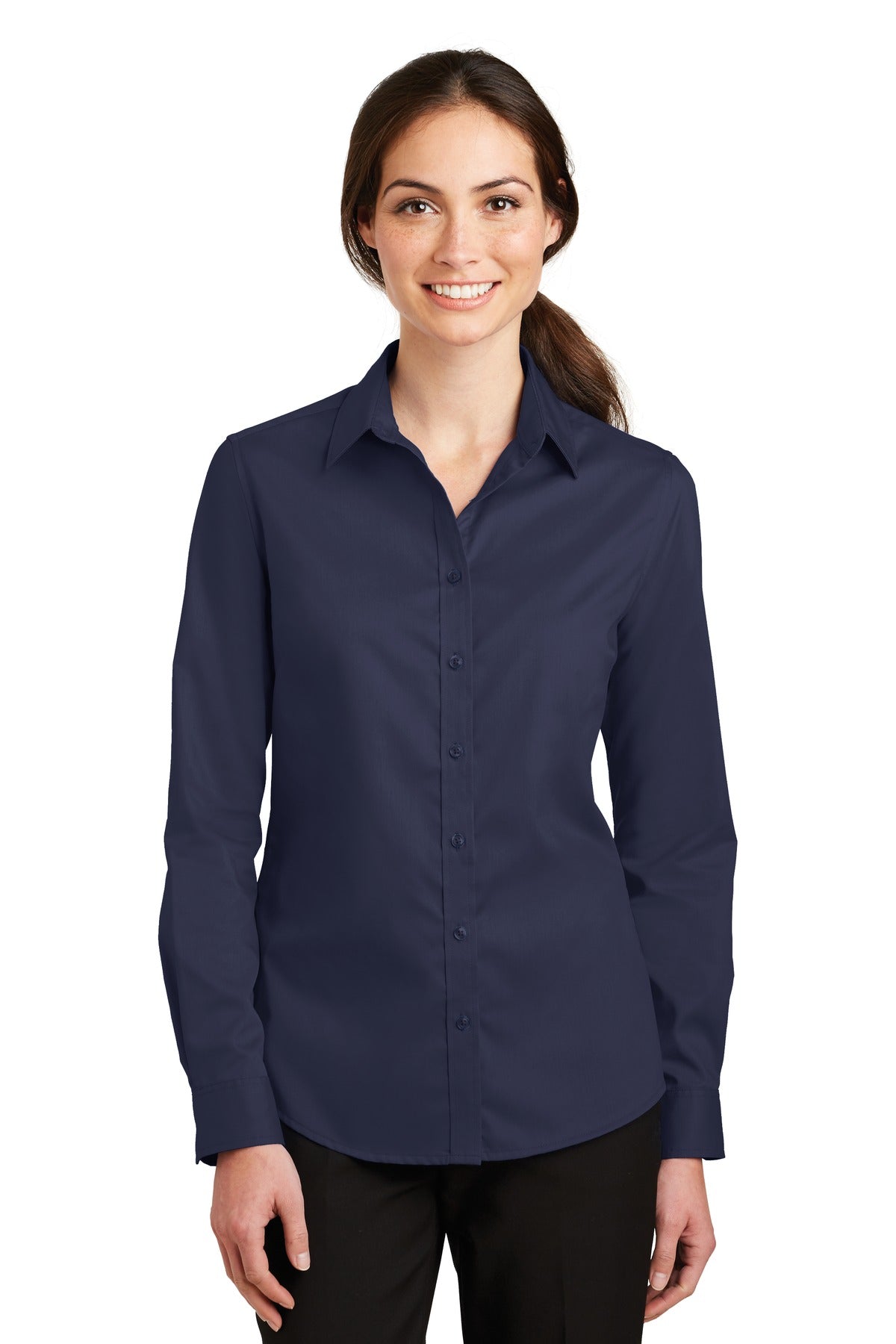 Port Authority® Women's SuperPro™ Twill Shirt. L663