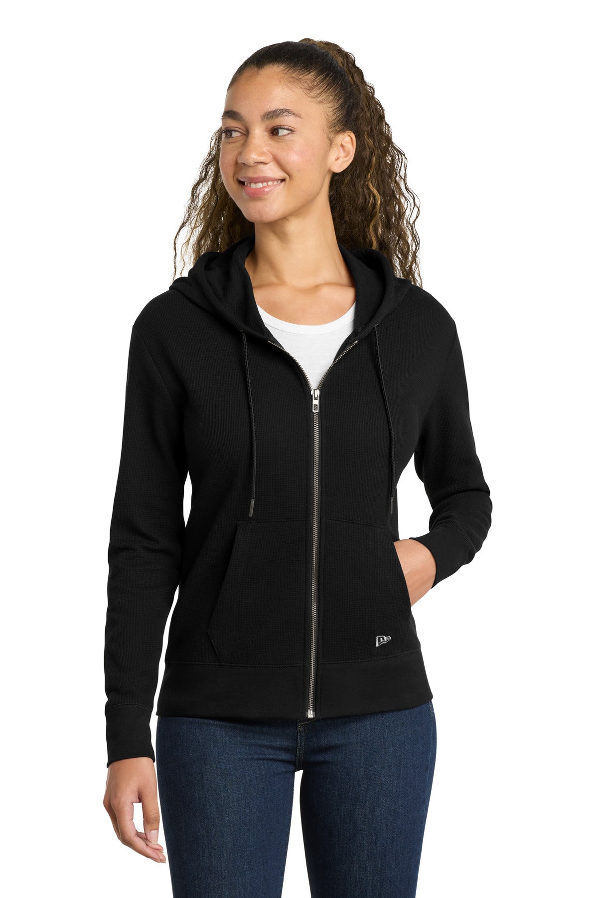 New Era® Women's Thermal Full-Zip Hoodie LNEA141
