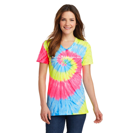 Port & Company® Women's Tie-Dye V-Neck Tee
