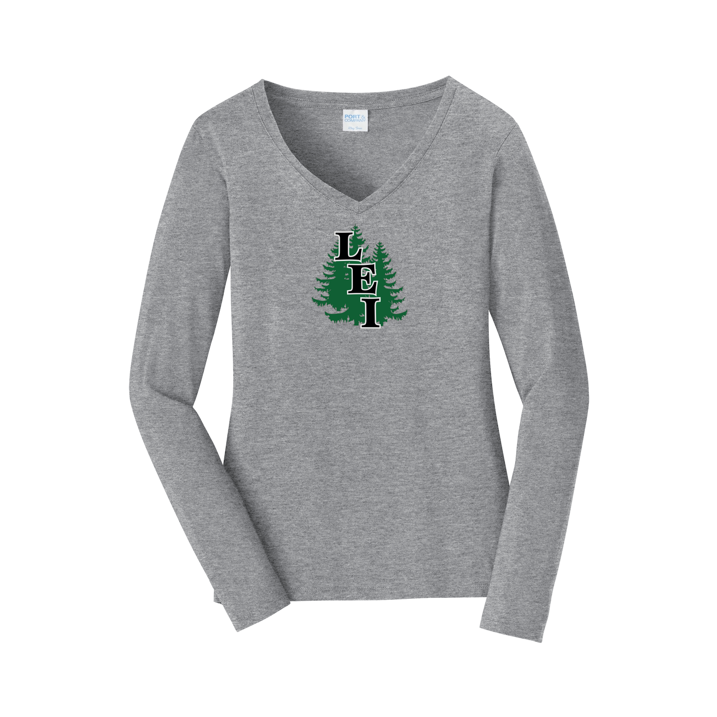 leisite-womens-long-sleeve-v-neck-dtf-front-LPC450VLS-athleticheather-flat-front