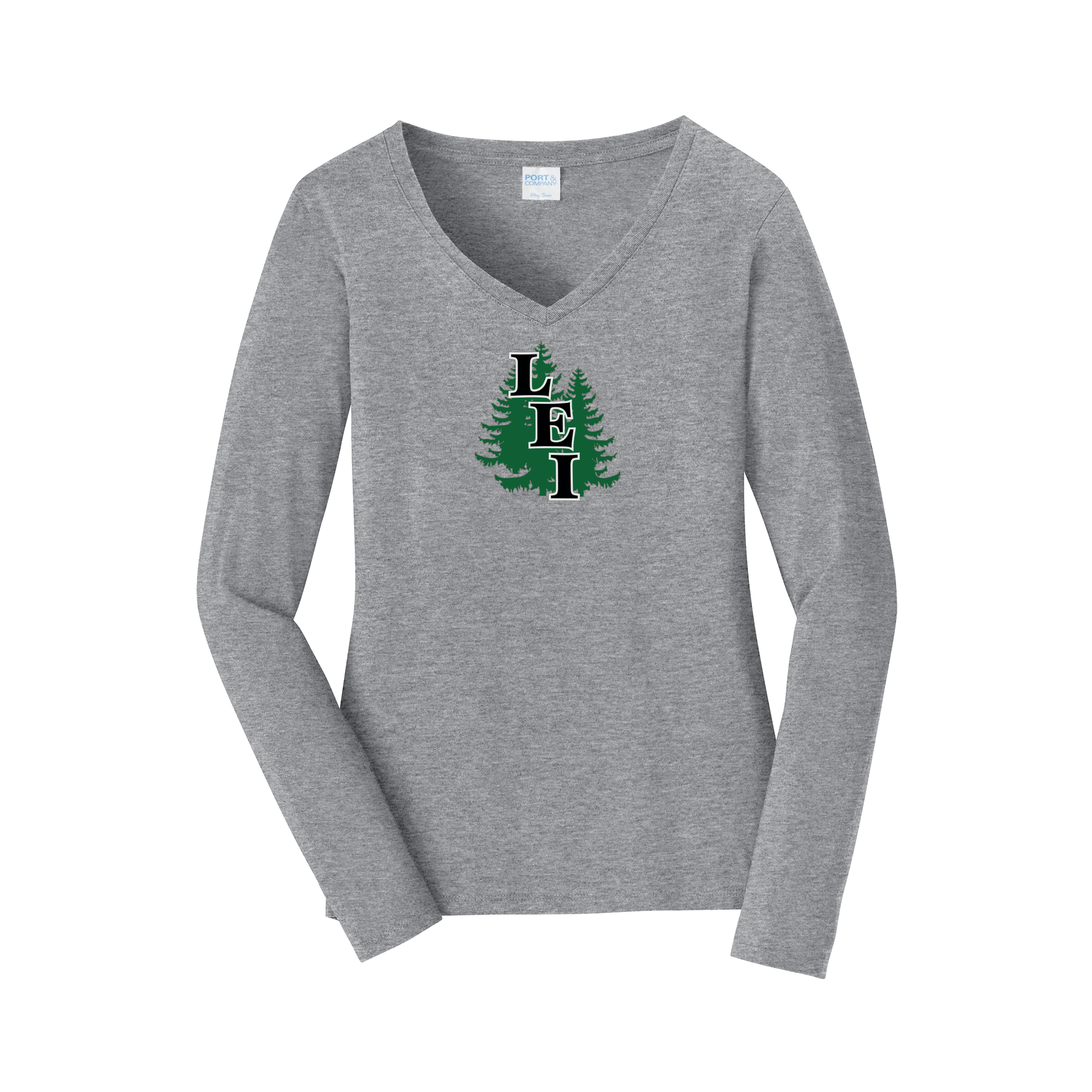 leisite-womens-long-sleeve-v-neck-dtf-front-LPC450VLS-athleticheather-flat-front