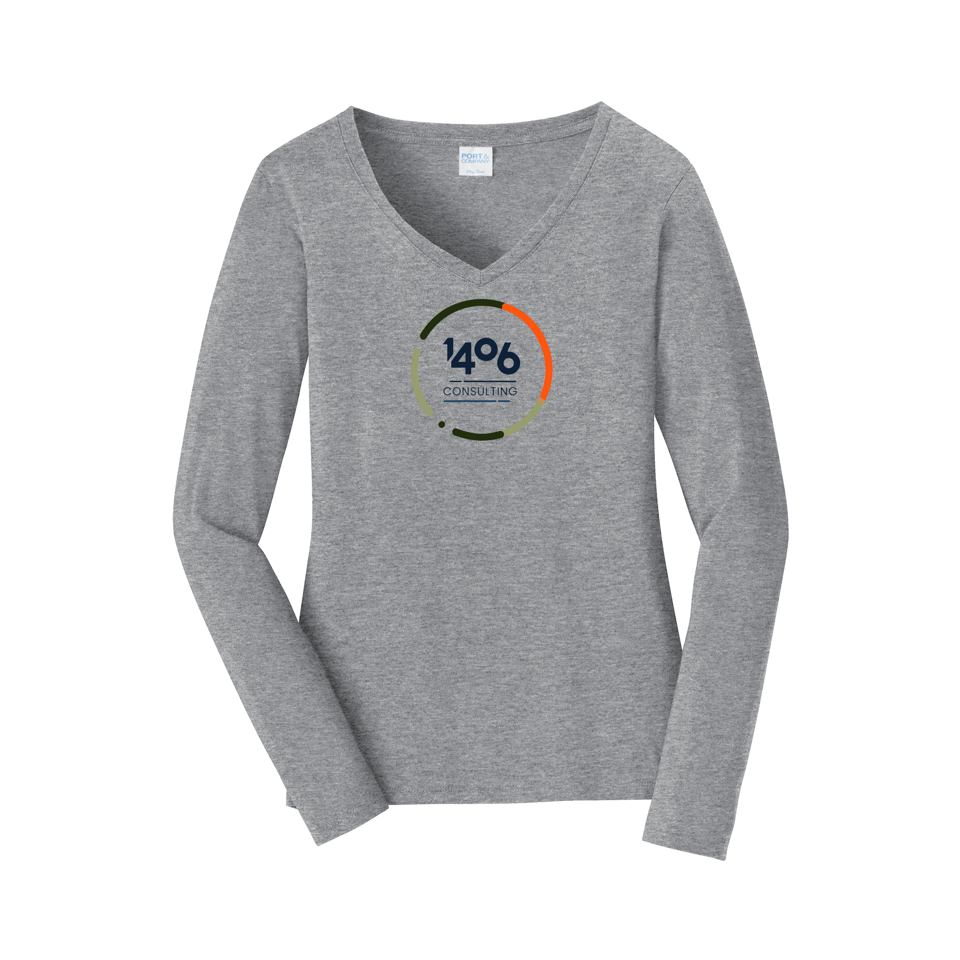 1406consulting-womens-long-sleeve-v-neck-dtf-front-LPC450VLS-athleticheather-flat-front