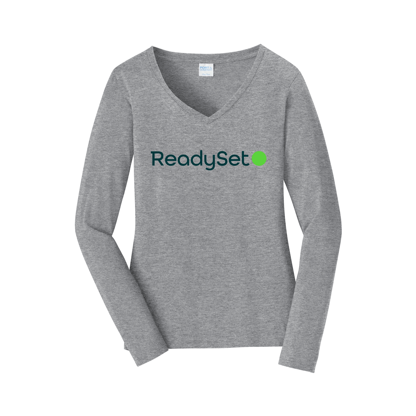 readysetsurgical-womens-long-sleeve-v-neck-dtf-front-LPC450VLS-athleticheather-flat-front