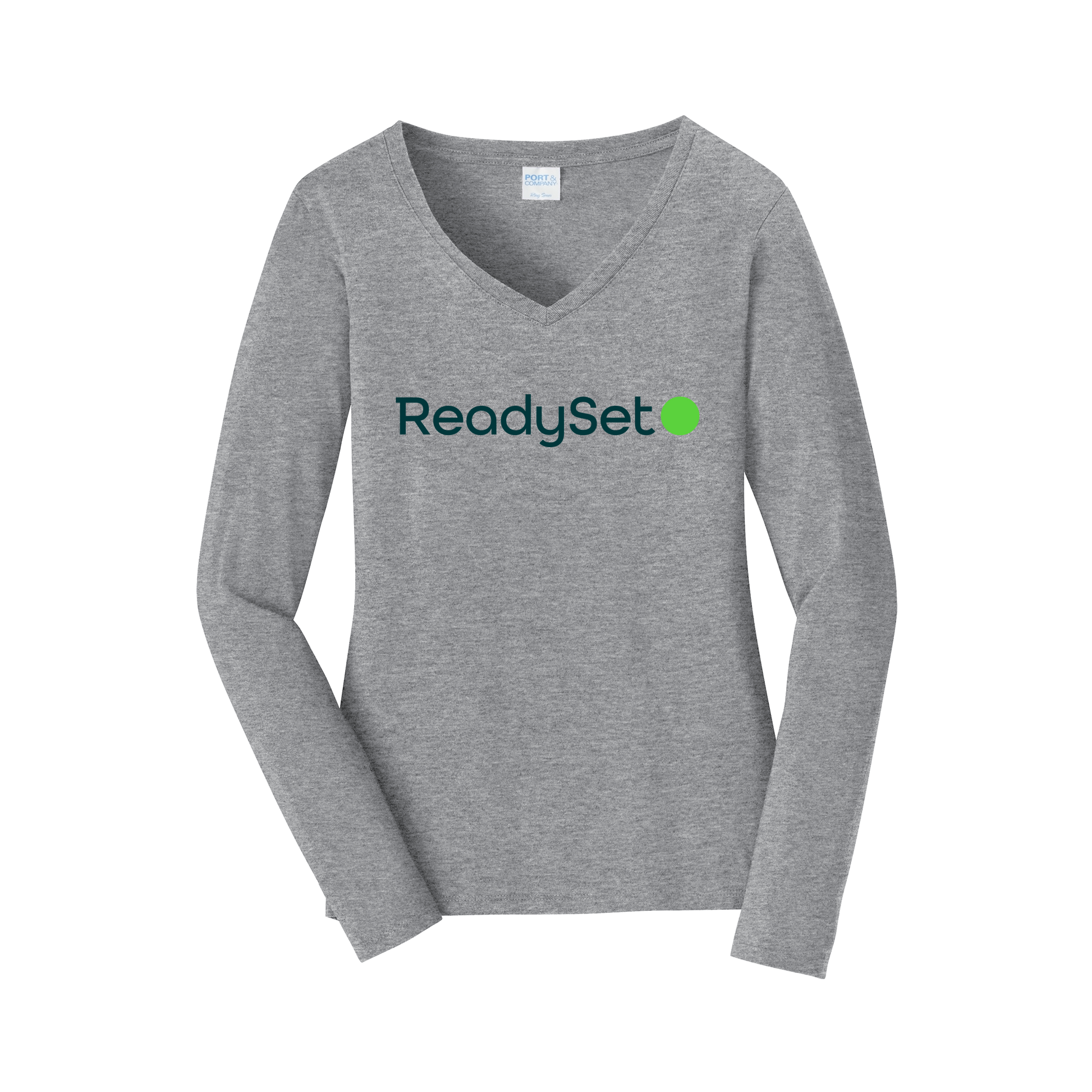 readysetsurgical-womens-long-sleeve-v-neck-dtf-front-LPC450VLS-athleticheather-flat-front