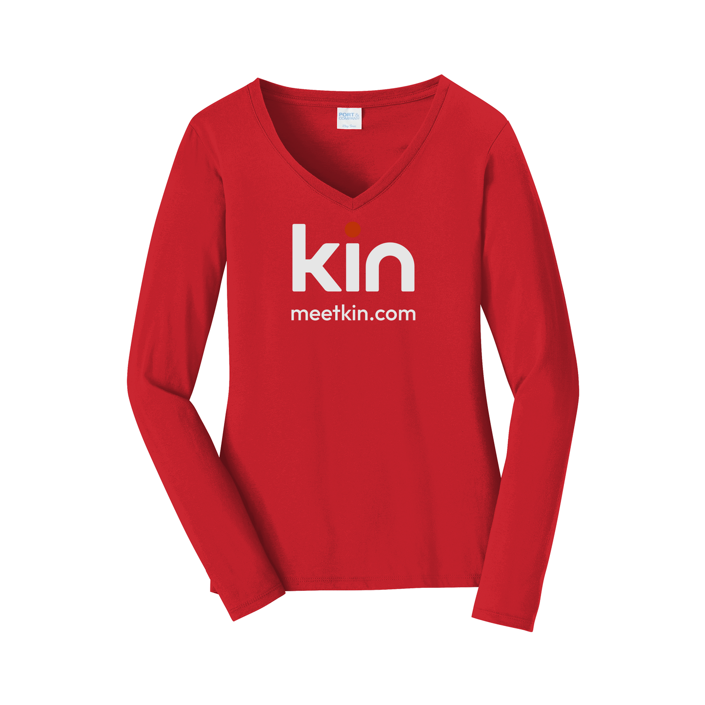 kin-womens-long-sleeve-v-neck-dtf-front-LPC450VLS-brightred-flat-front