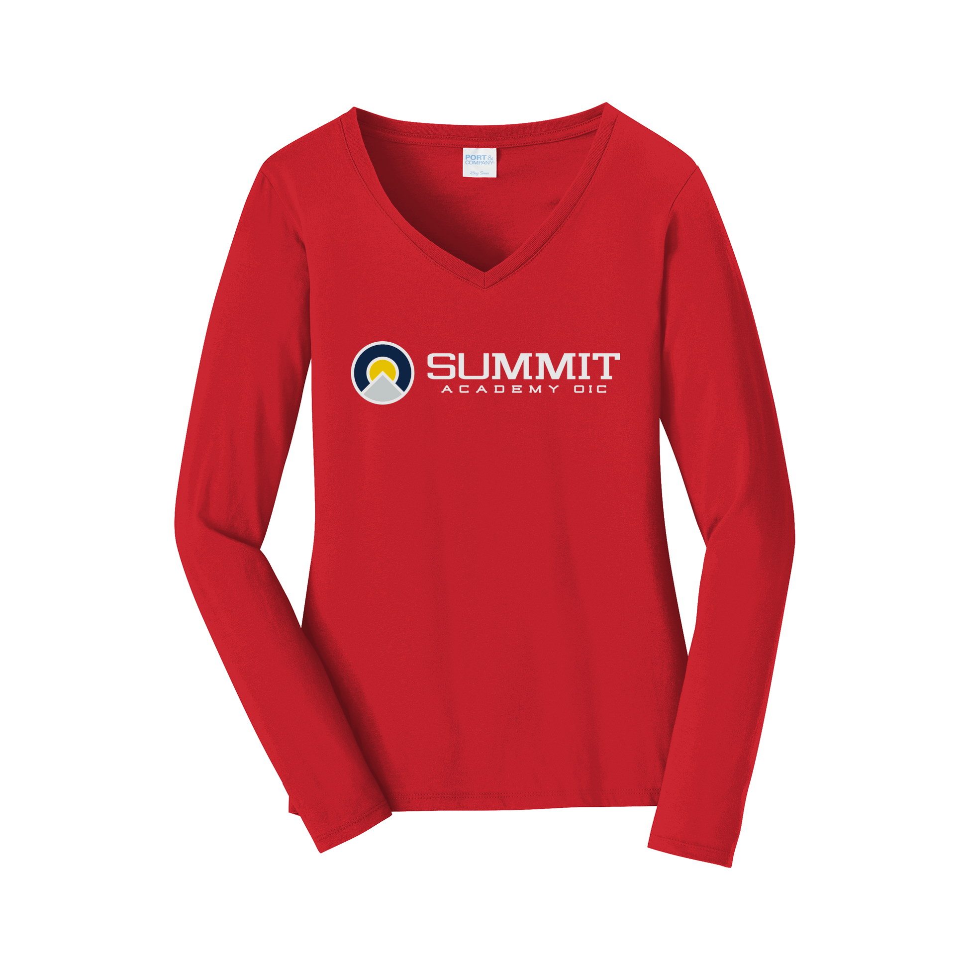saoic-womens-long-sleeve-v-neck-dtf-front-LPC450VLS-brightred-flat-front