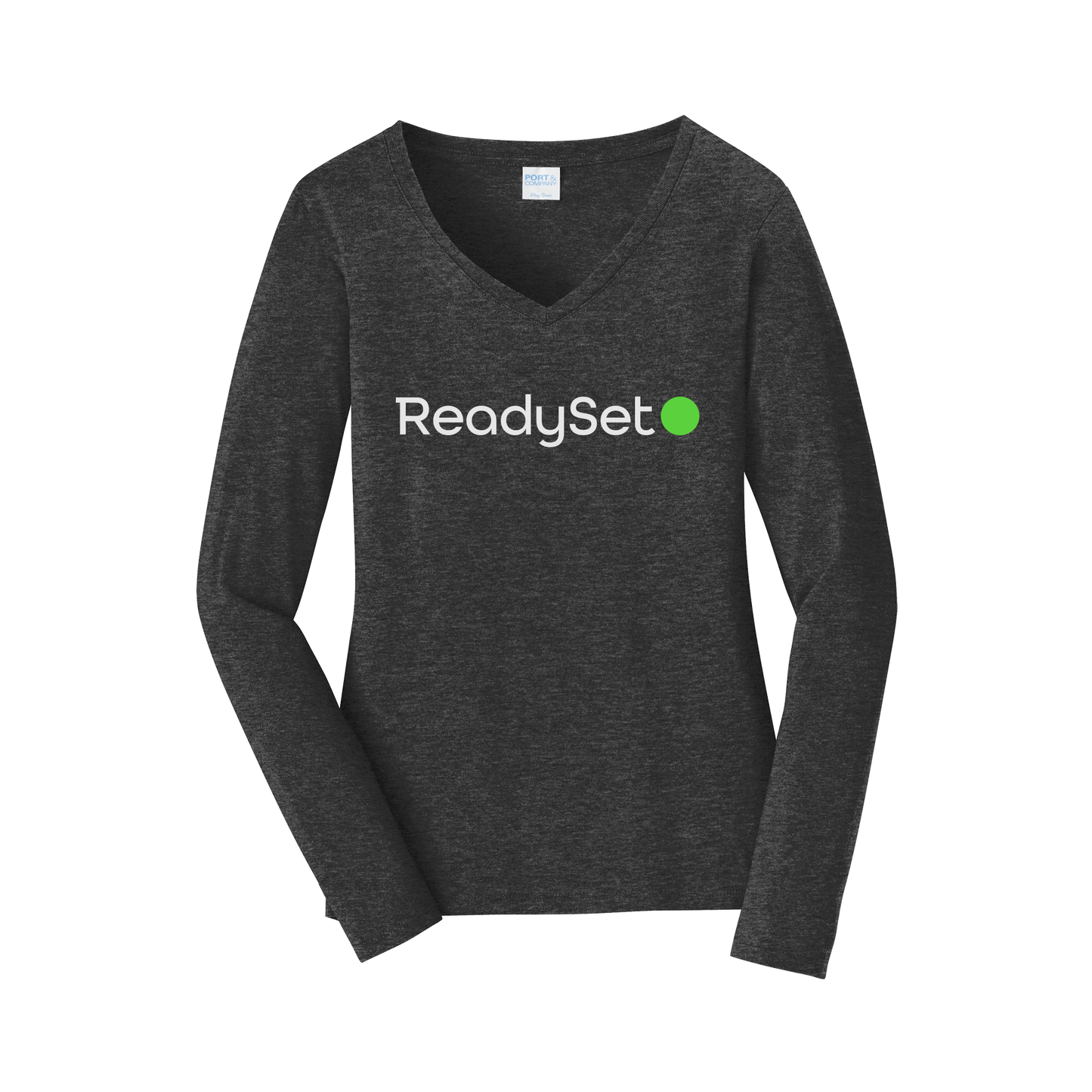 readysetsurgical-womens-long-sleeve-v-neck-dtf-front-LPC450VLS-darkheathergrey-flat-front