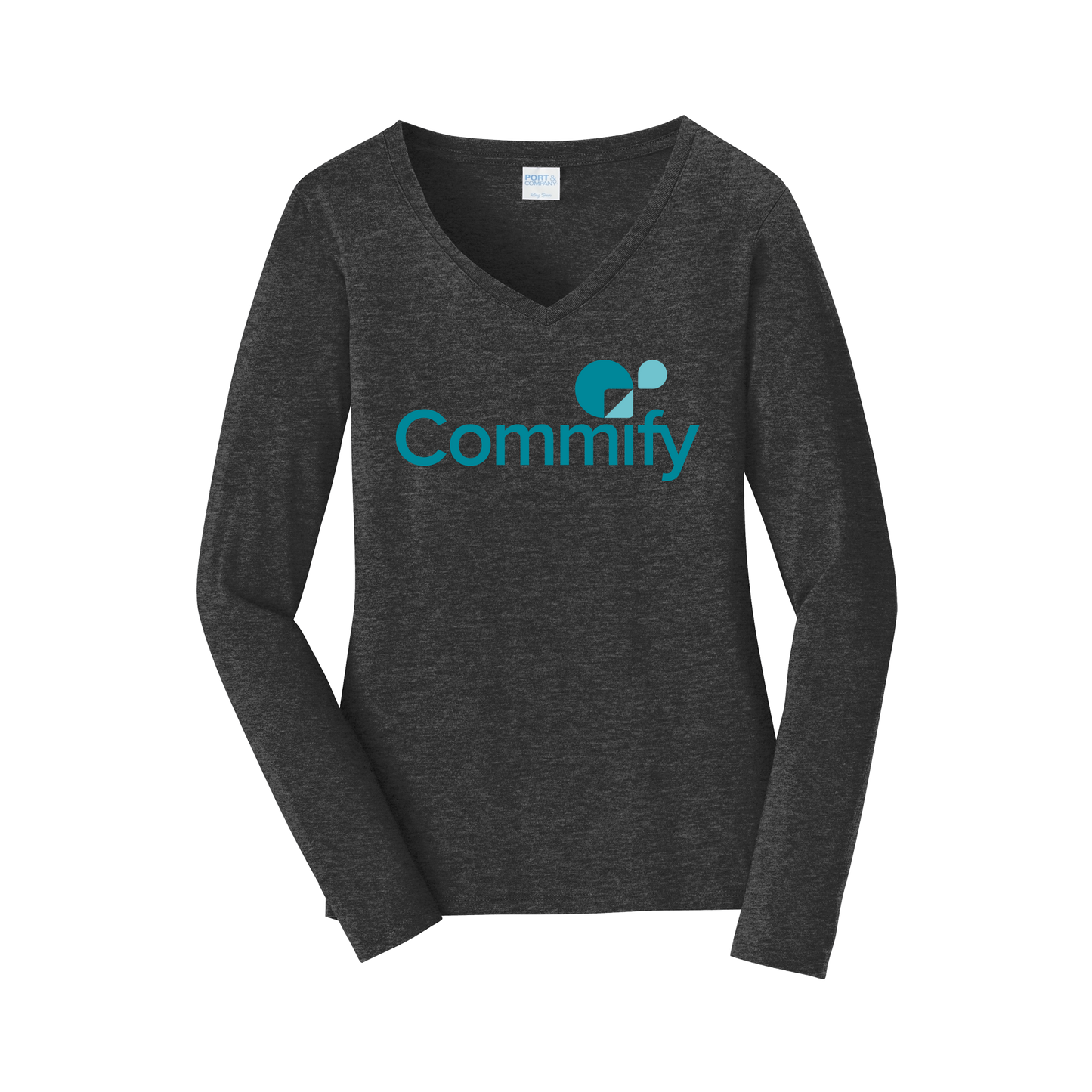 commify-womens-long-sleeve-v-neck-dtf-front-LPC450VLS-darkheathergrey-flat-front