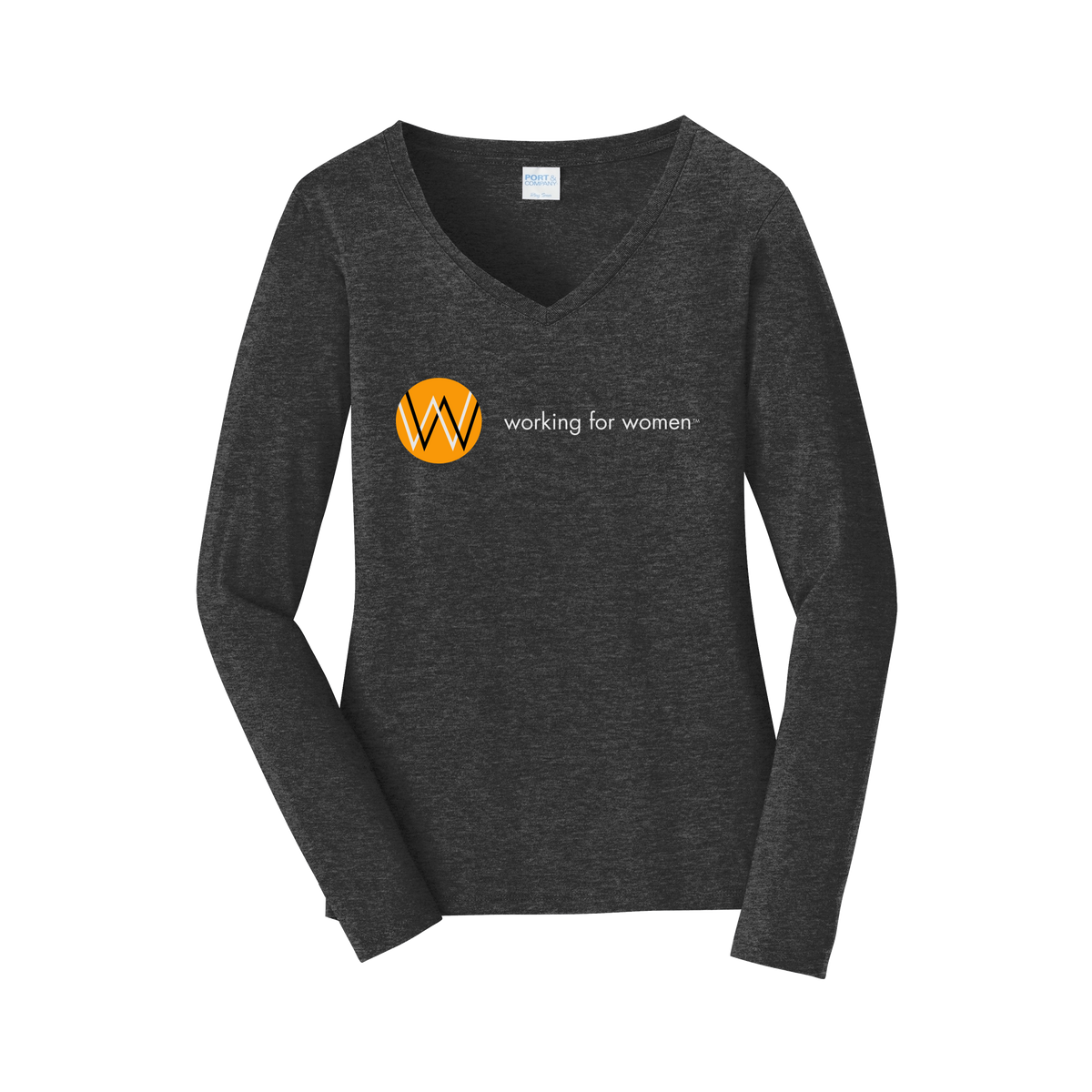 workingforwomen-womens-long-sleeve-v-neck-dtf-front-LPC450VLS-darkheathergrey-flat-front