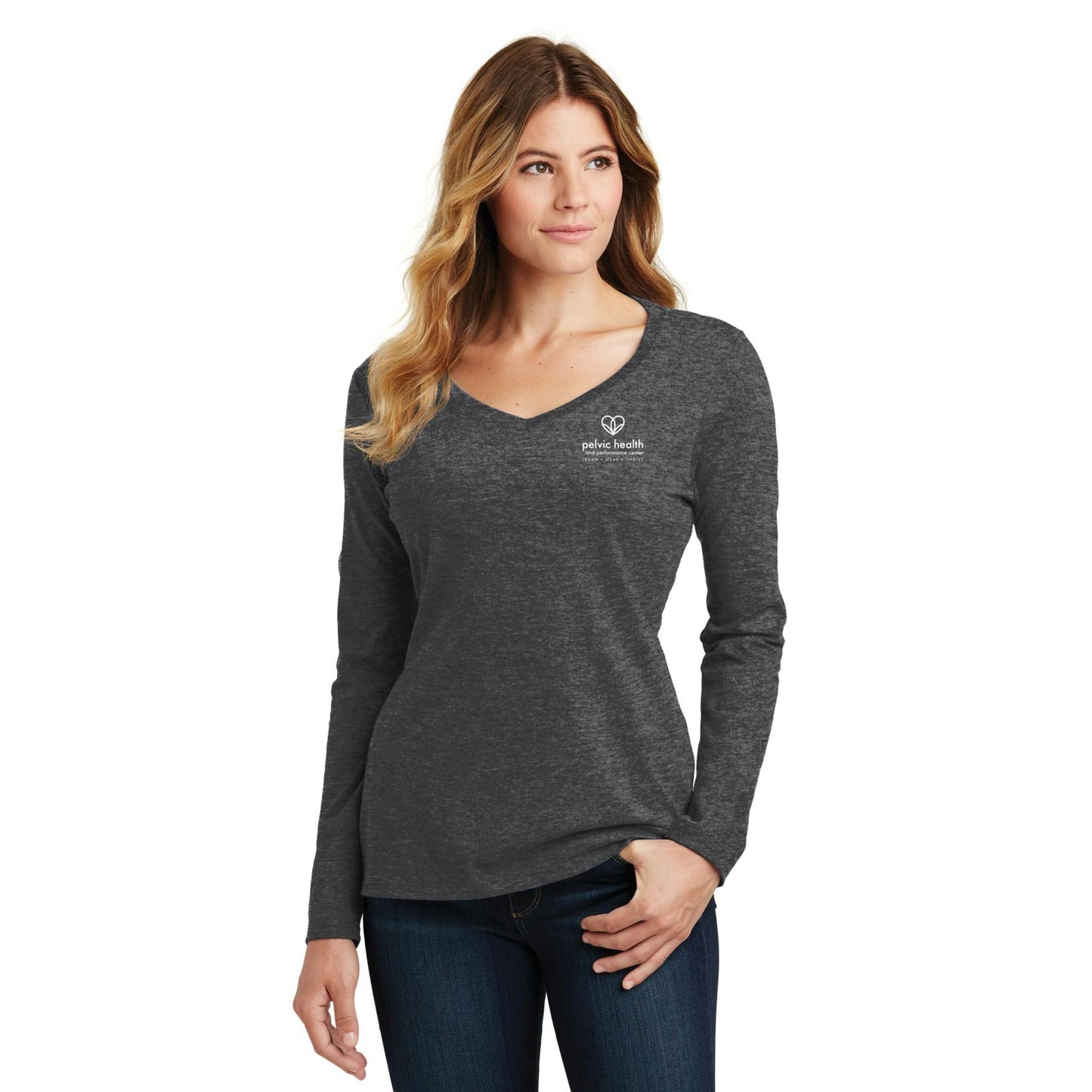 Pelvic Health Women's Long Sleeve V-Neck Tee