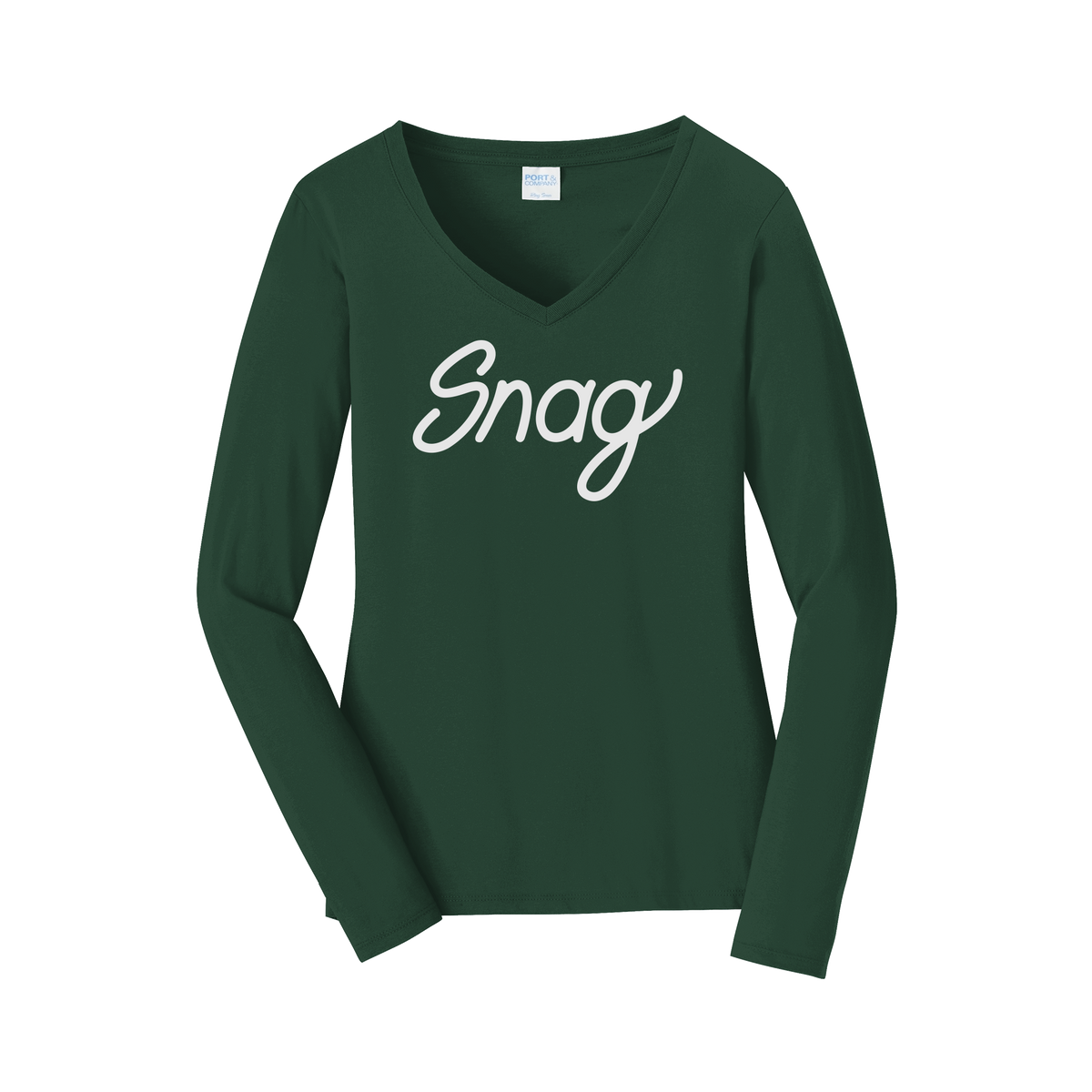 snagdelivery-womens-long-sleeve-v-neck-dtf-front-LPC450VLS-forestgreen-flat-front