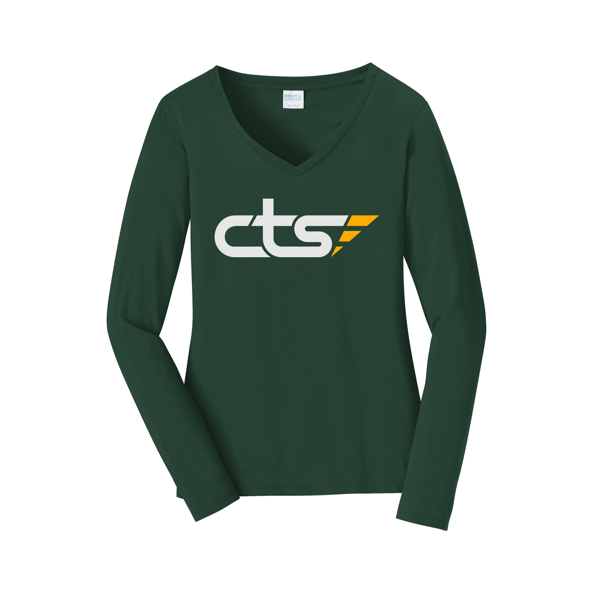 cts1-womens-long-sleeve-v-neck-dtf-front-LPC450VLS-forestgreen-flat-front