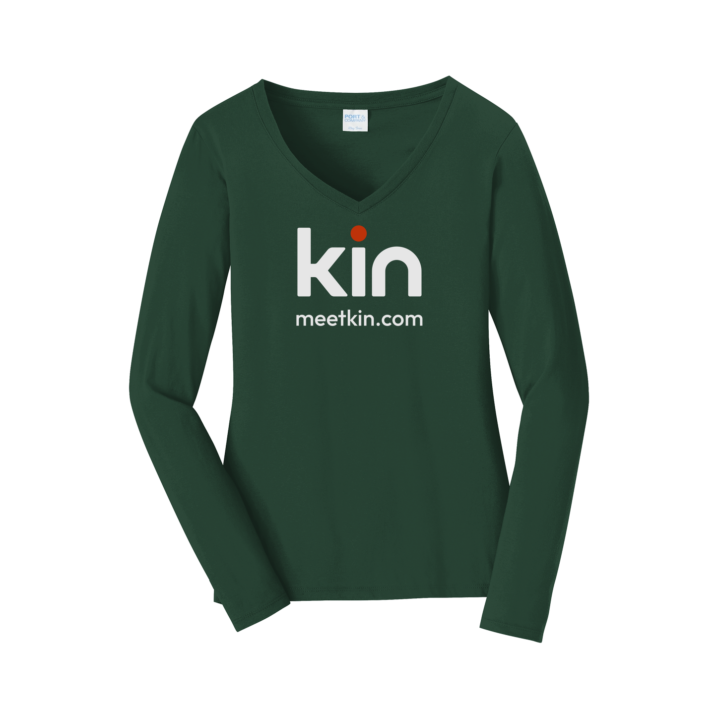 kin-womens-long-sleeve-v-neck-dtf-front-LPC450VLS-forestgreen-flat-front