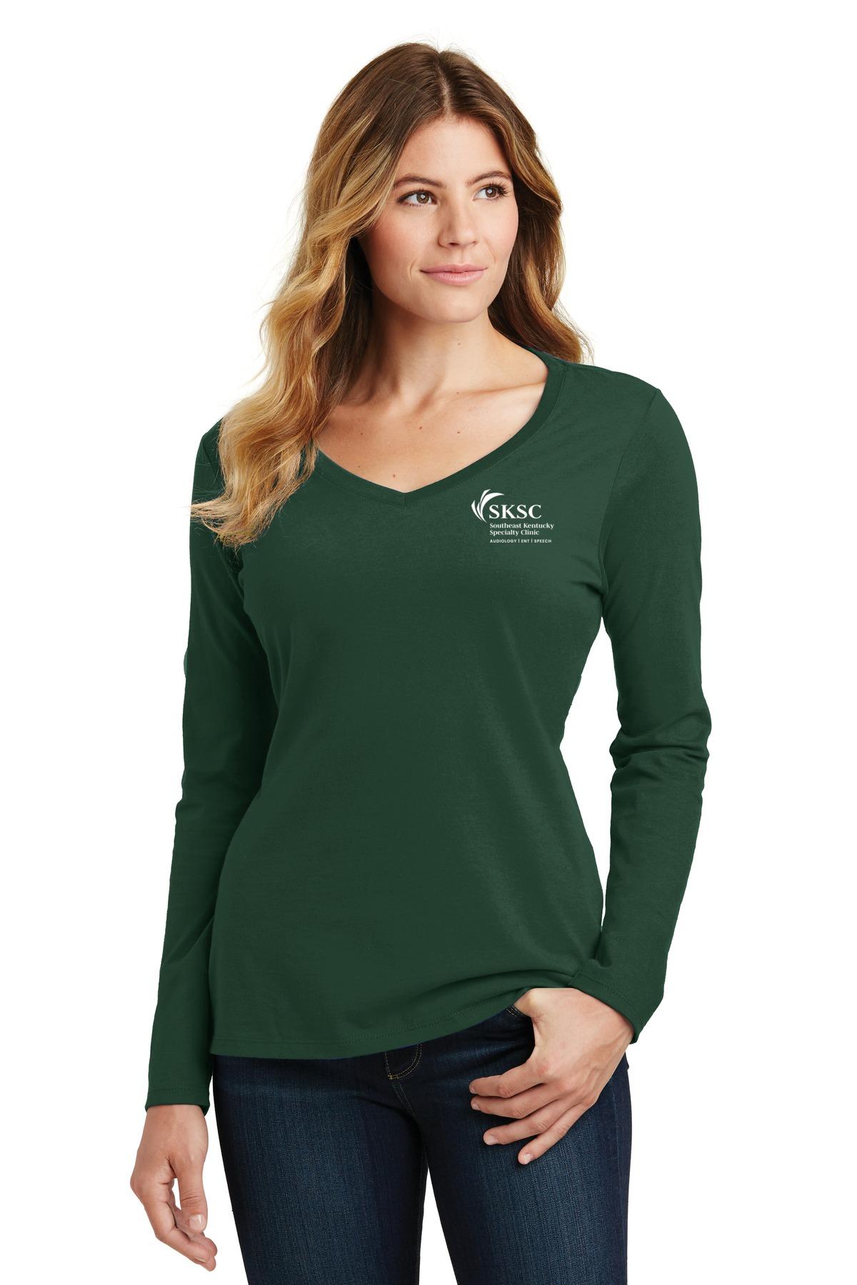Women's Long Sleeve V-Neck Tee
