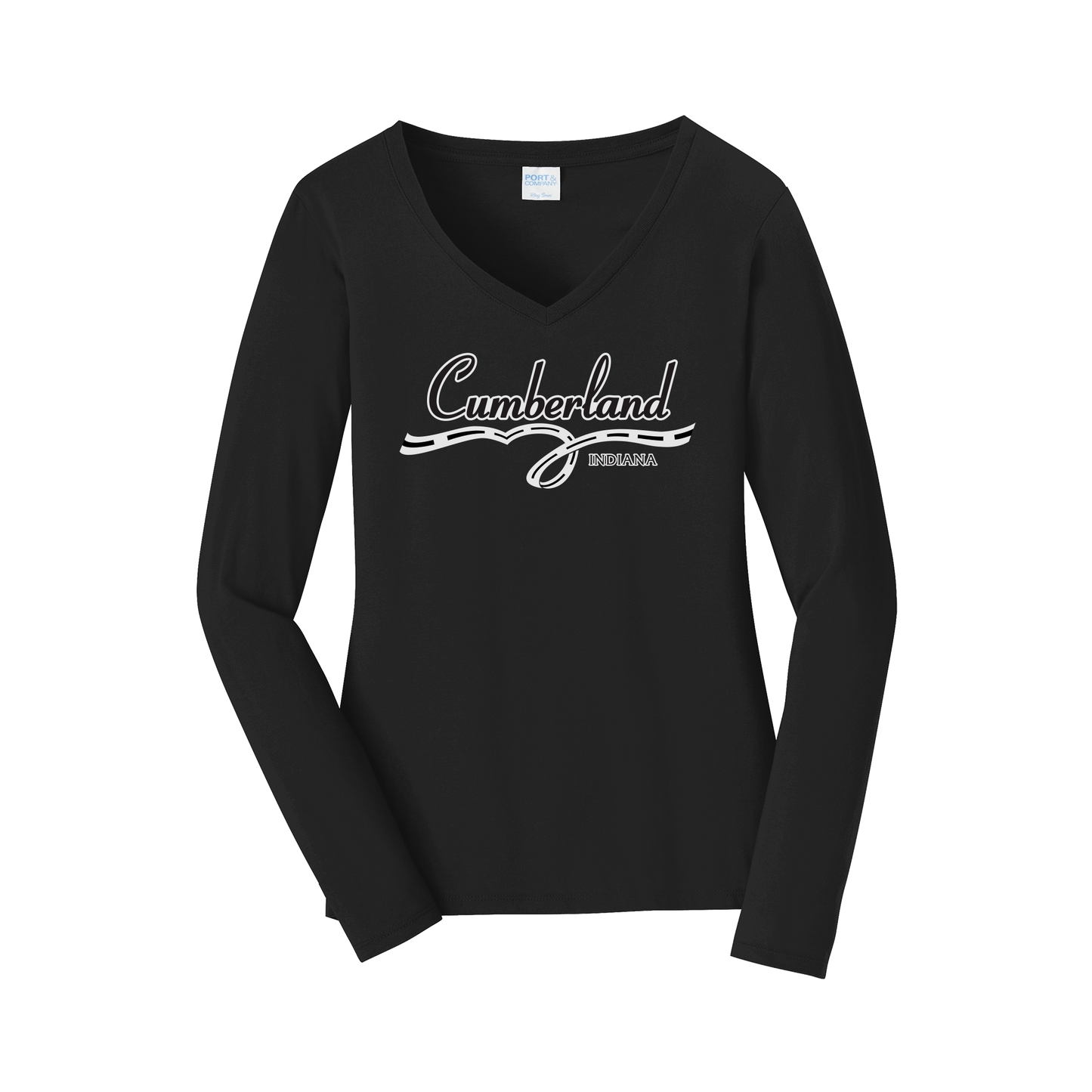 cumberland-womens-long-sleeve-v-neck-dtf-front-LPC450VLS-jetblack-flat-front
