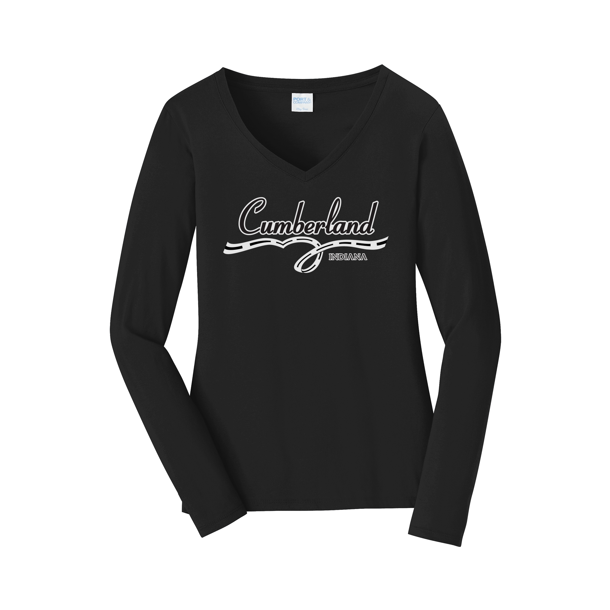 cumberland-womens-long-sleeve-v-neck-dtf-front-LPC450VLS-jetblack-flat-front
