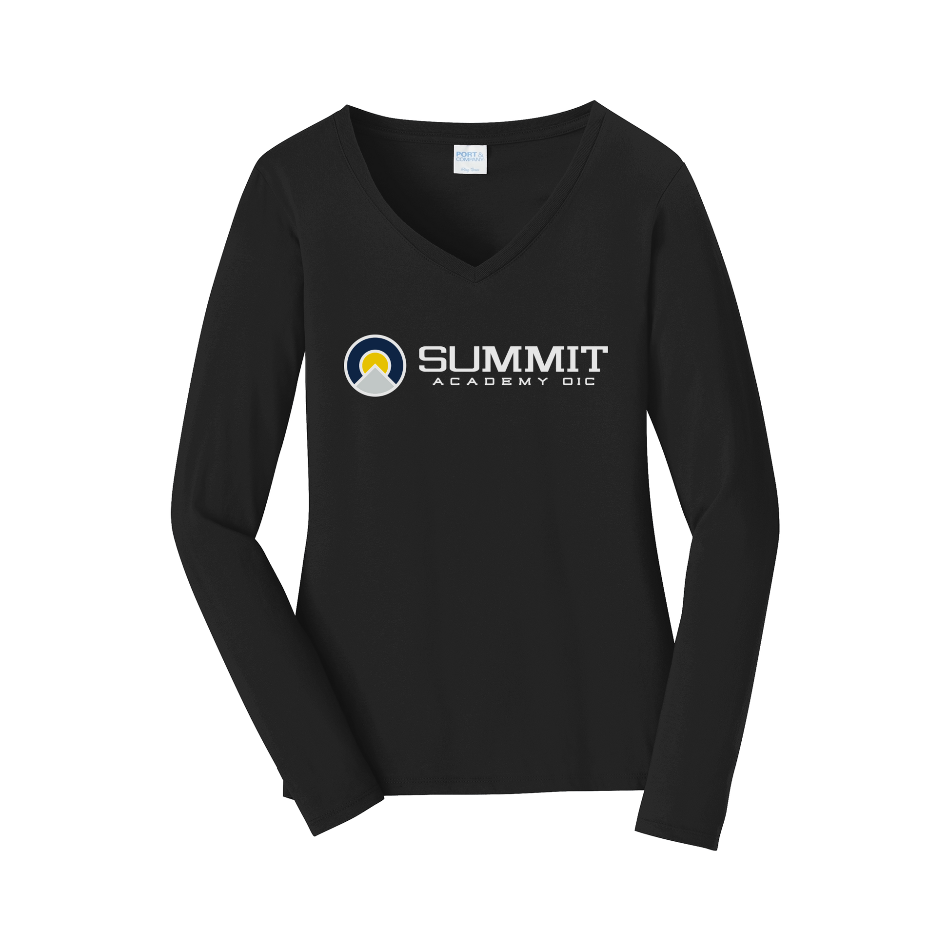saoic-womens-long-sleeve-v-neck-dtf-front-LPC450VLS-jetblack-flat-front
