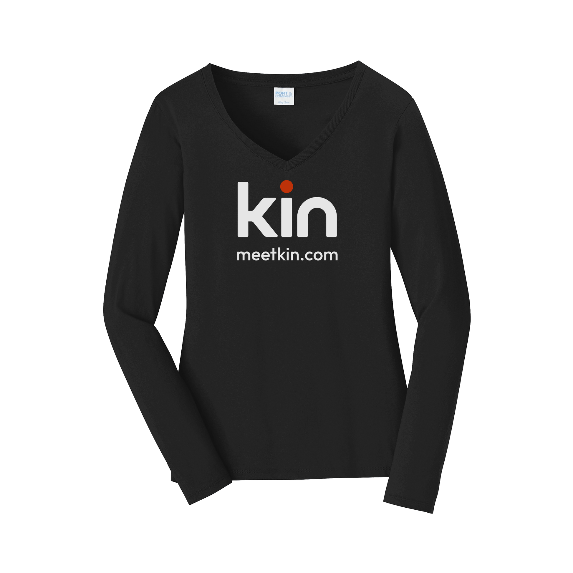 kin-womens-long-sleeve-v-neck-dtf-front-LPC450VLS-jetblack-flat-front