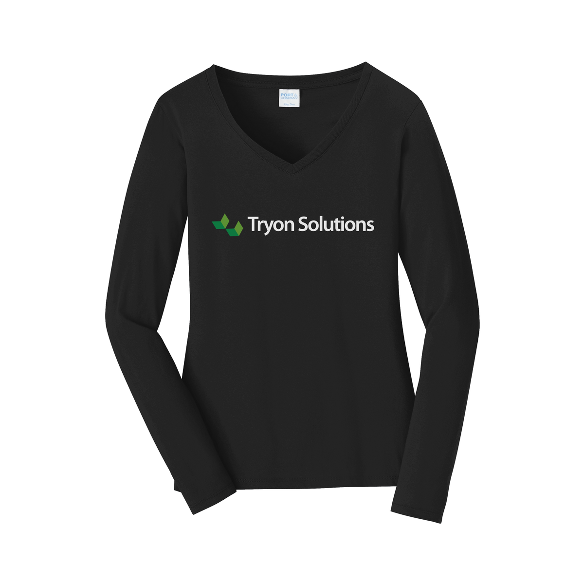 tryonsolutions-womens-long-sleeve-v-neck-dtf-front-LPC450VLS-jetblack-flat-front
