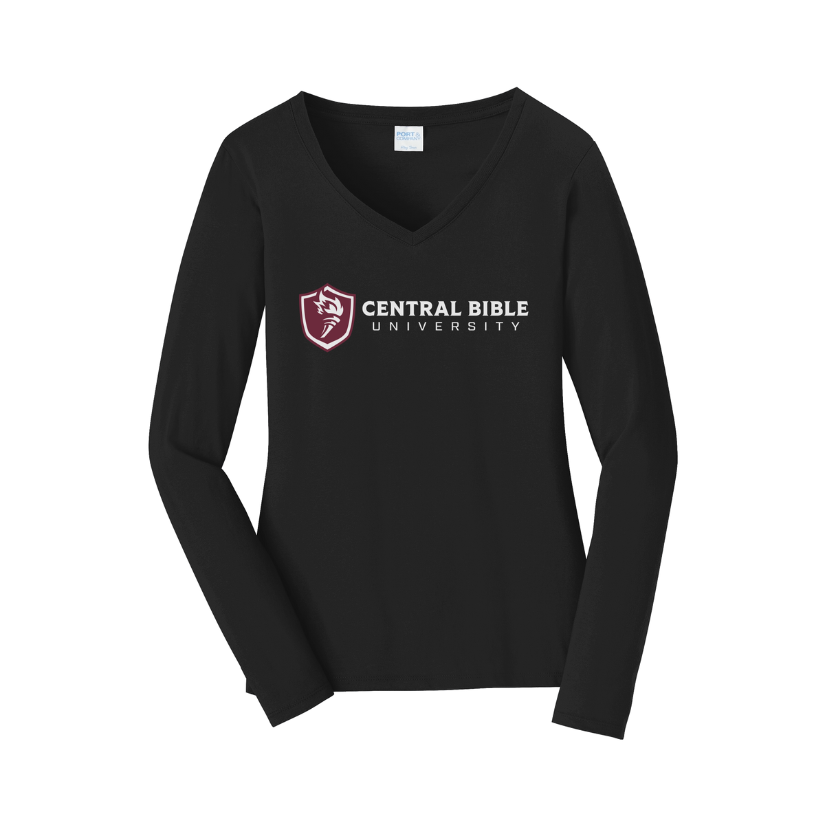 centralbible-womens-long-sleeve-v-neck-dtf-front-LPC450VLS-jetblack-flat-front