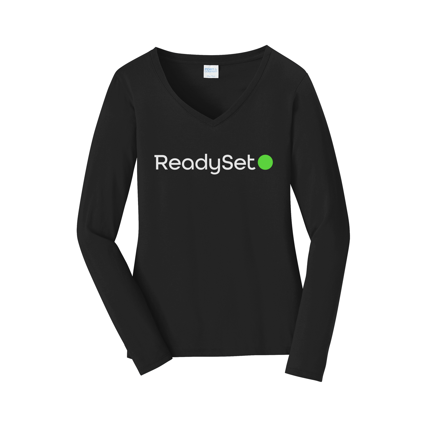 readysetsurgical-womens-long-sleeve-v-neck-dtf-front-LPC450VLS-jetblack-flat-front