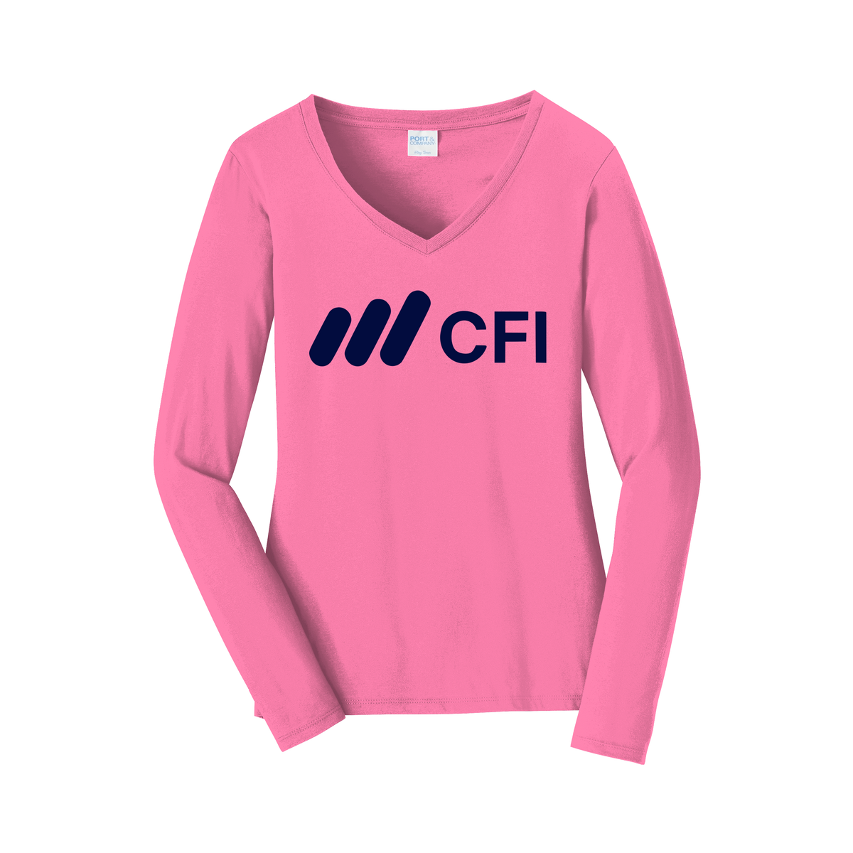 corporatefinanceinstitute-womens-long-sleeve-v-neck-dtf-front-LPC450VLS-newpink-flat-front