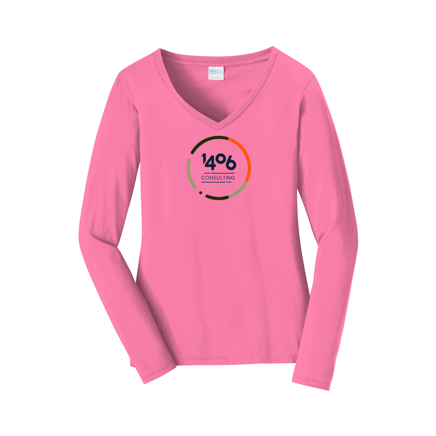 1406consulting-womens-long-sleeve-v-neck-dtf-front-LPC450VLS-newpink-flat-front