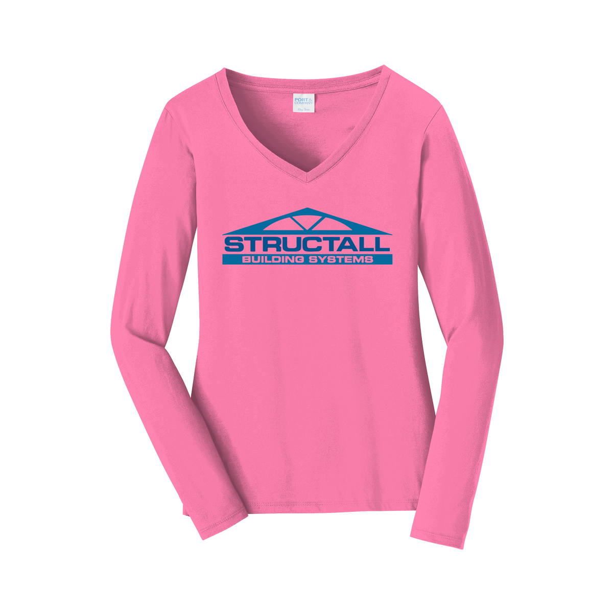 structall-womens-long-sleeve-v-neck-dtf-front-LPC450VLS-newpink-flat-front