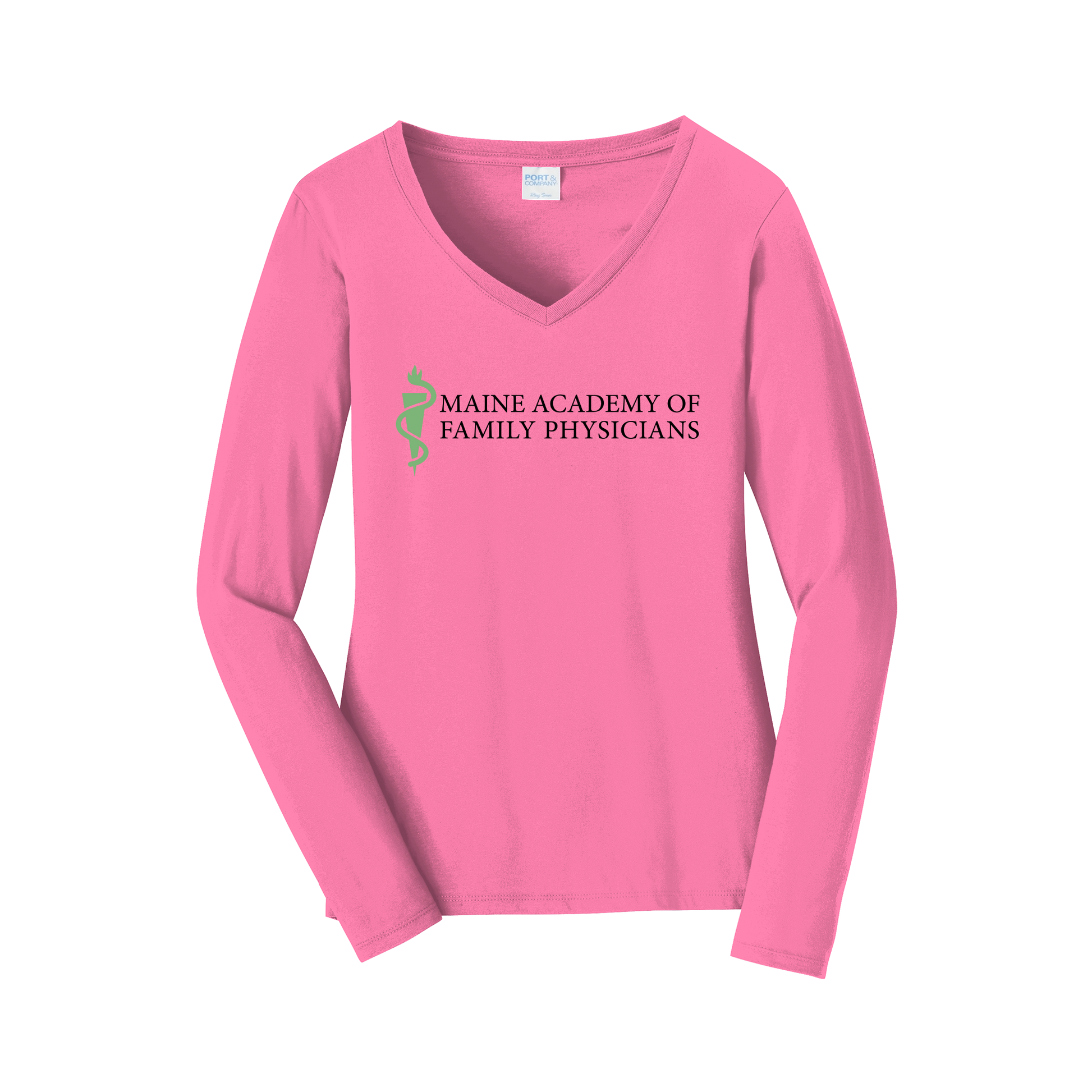 maineafp-womens-long-sleeve-v-neck-dtf-front-LPC450VLS-newpink-flat-front