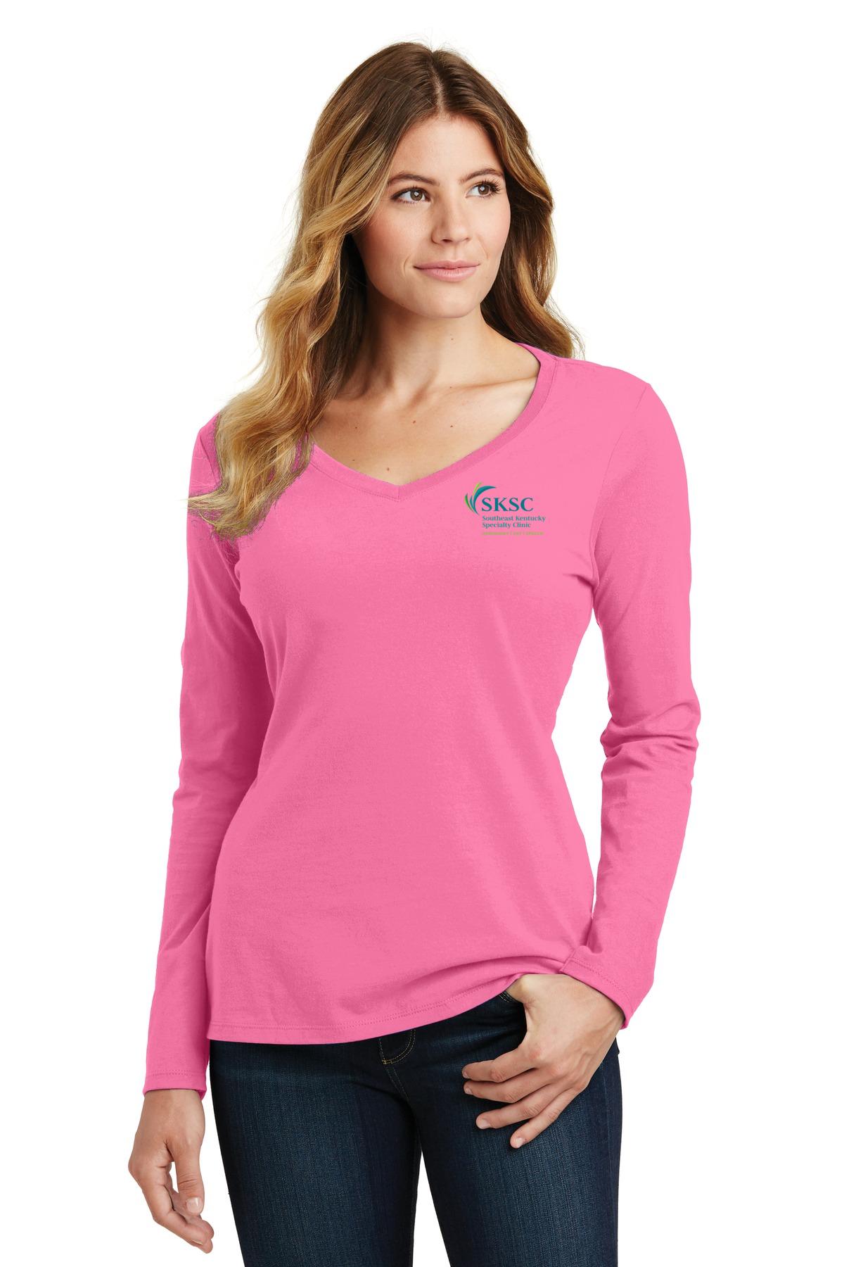 Women's Long Sleeve V-Neck Tee