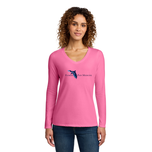 floridapainmedicine-womens-long-sleeve-v-neck-primary-mockup