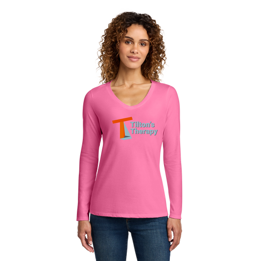 tiltonstherapy-womens-long-sleeve-v-neck-primary-mockup