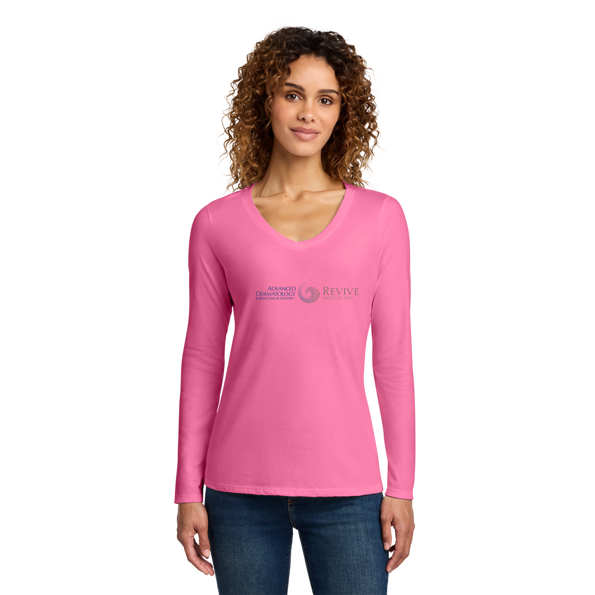 advancedskinmd-womens-long-sleeve-v-neck-primary-mockup