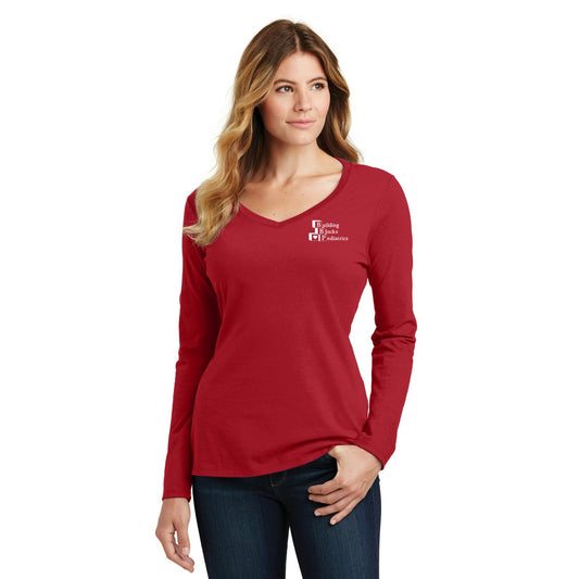 Women's Long Sleeve V-Neck Tee